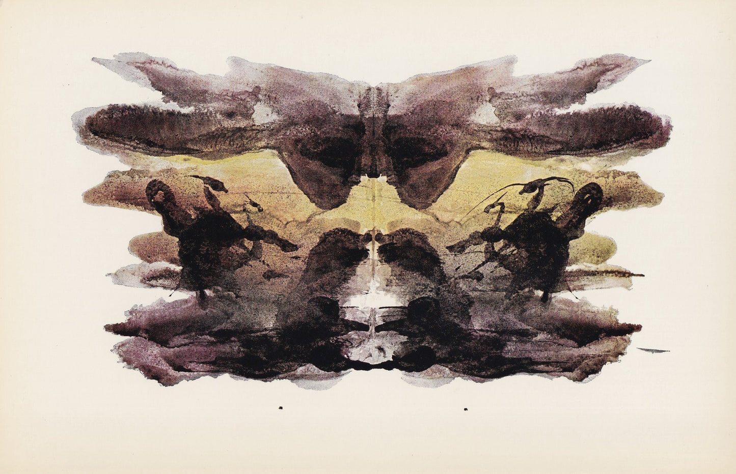 1958 HOLTZMAN INKBLOT TEST Card - Inkblot Test Print - Psychology Wall Art - Psychiatry Wall Art - Inkblot Wall Art - 8.5 x 5.5 Inches