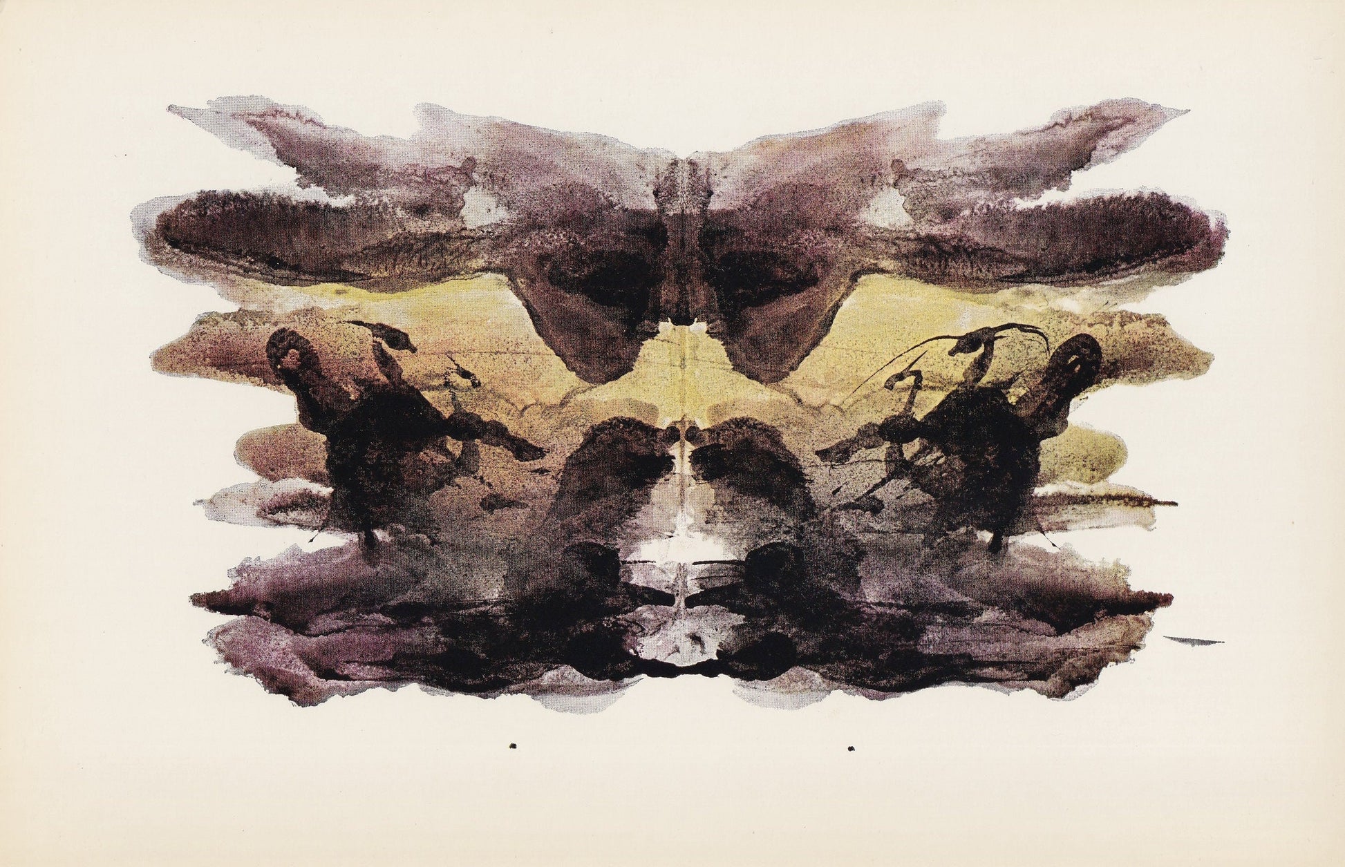 1958 HOLTZMAN INKBLOT TEST Card - Inkblot Test Print - Psychology Wall Art - Psychiatry Wall Art - Inkblot Wall Art - 8.5 x 5.5 Inches