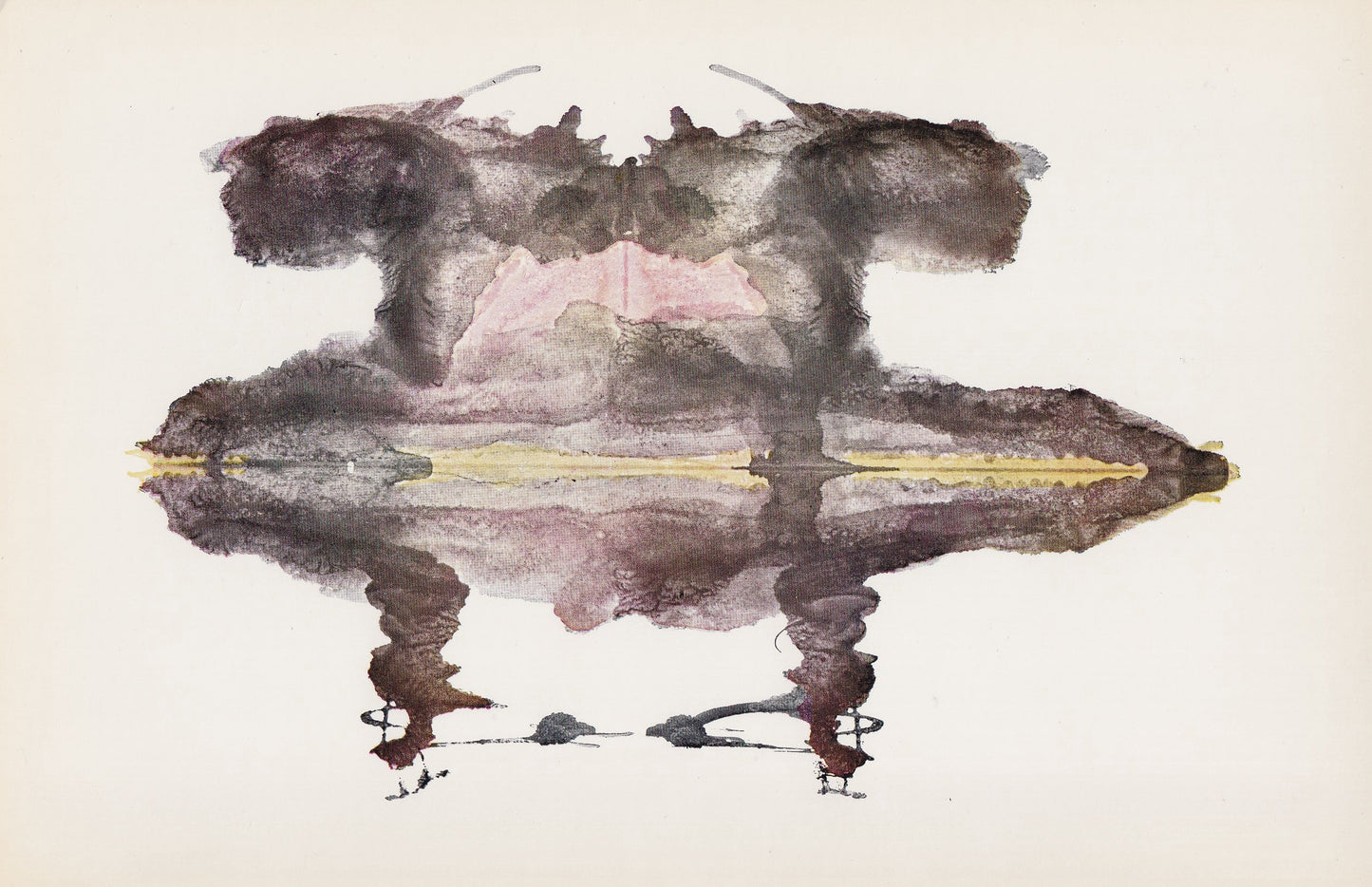 1958 HOLTZMAN INKBLOT TEST Card - Inkblot Test Print - Psychology Wall Art - Psychiatry Wall Art - Inkblot Wall Art - 8.5 x 5.5 Inches