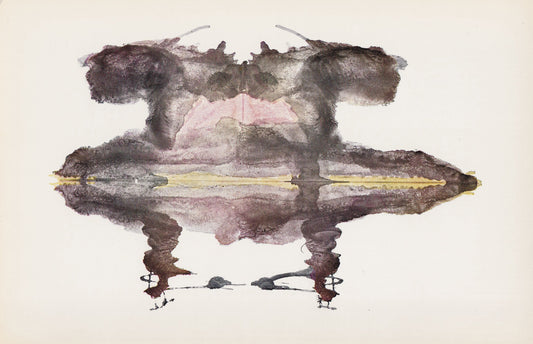 1958 HOLTZMAN INKBLOT TEST Card - Inkblot Test Print - Psychology Wall Art - Psychiatry Wall Art - Inkblot Wall Art - 8.5 x 5.5 Inches