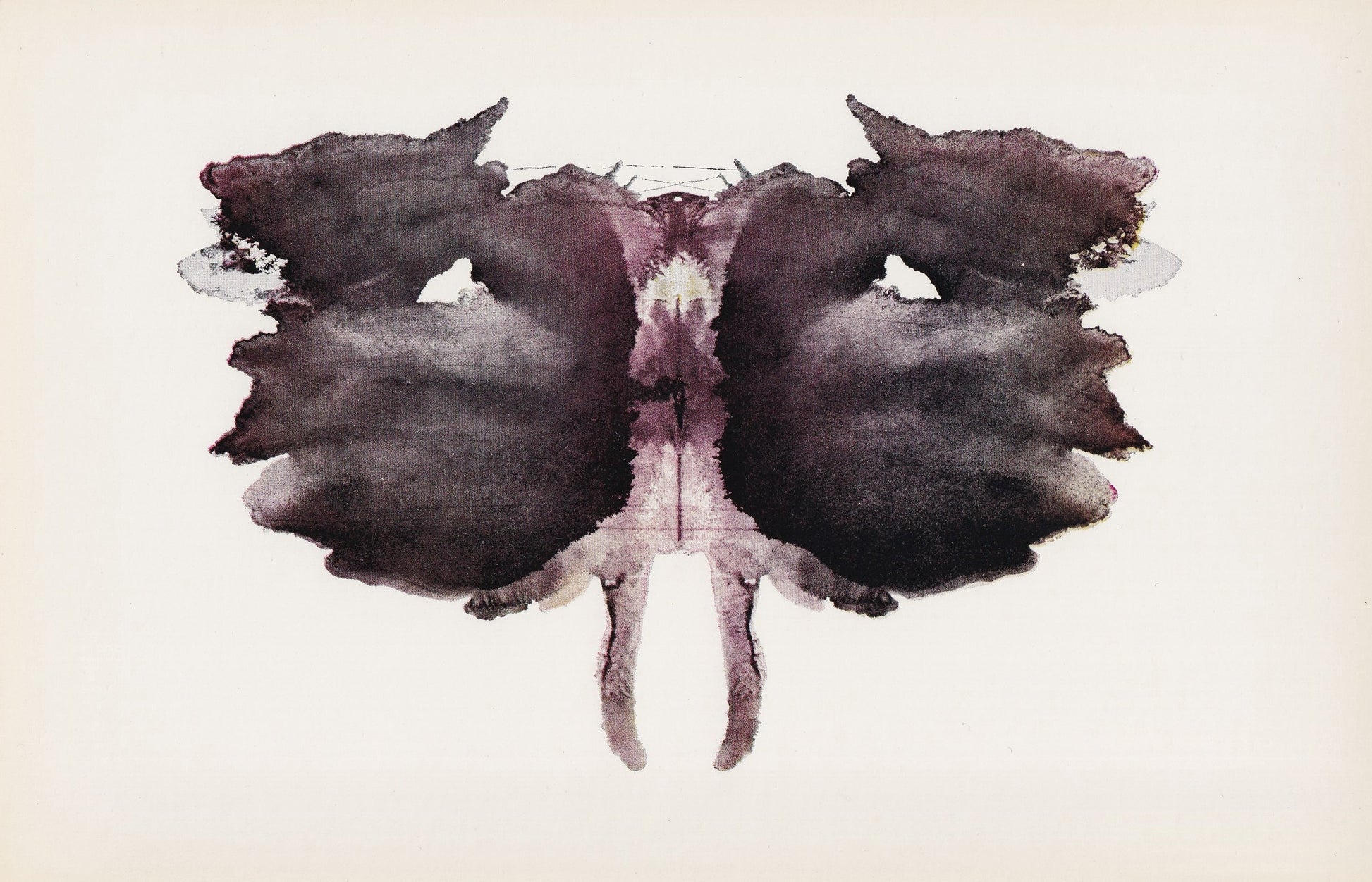 1958 HOLTZMAN INKBLOT TEST Card - Inkblot Test Print - Psychology Wall Art - Psychiatry Wall Art - Inkblot Wall Art - 8.5 x 5.5 Inches