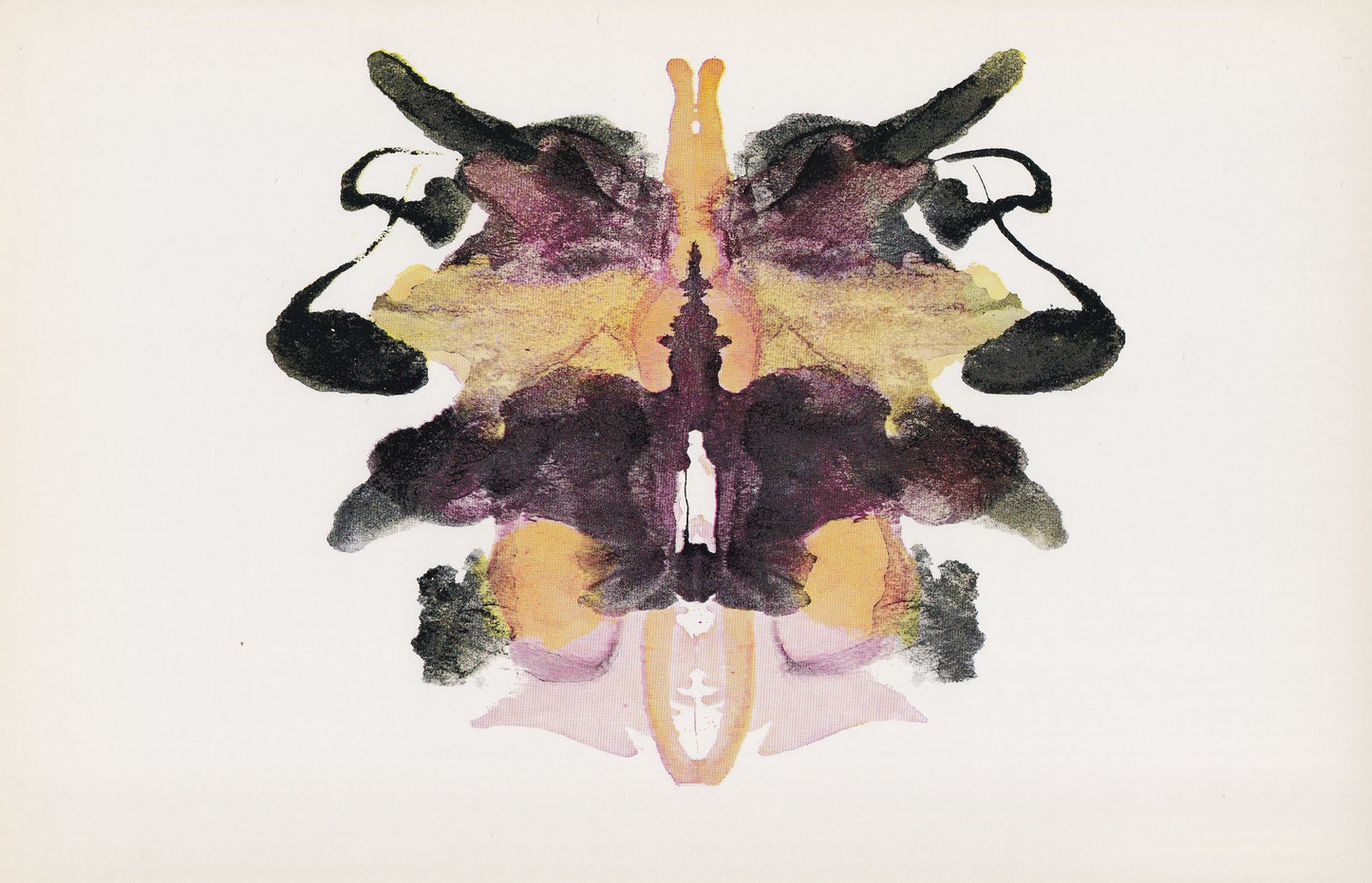 1958 HOLTZMAN INKBLOT TEST Card - Inkblot Test Print - Psychology Wall Art - Psychiatry Wall Art - Inkblot Wall Art - 8.5 x 5.5 Inches