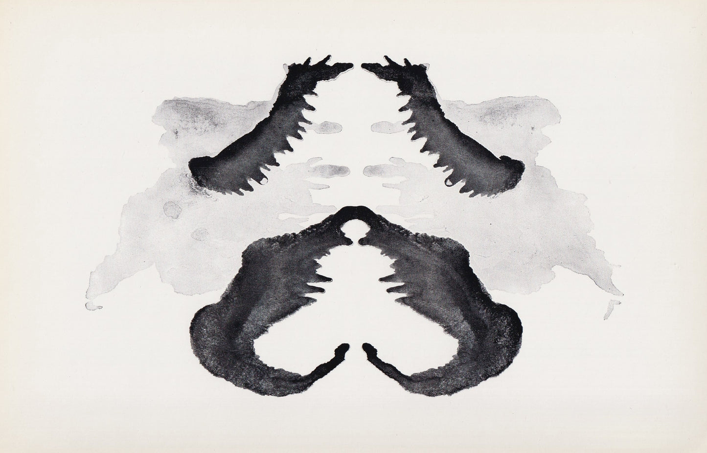 1958 HOLTZMAN INKBLOT TEST Card - Inkblot Test Print - Psychology Wall Art - Psychiatry Wall Art - Inkblot Wall Art - 8.5 x 5.5 Inches