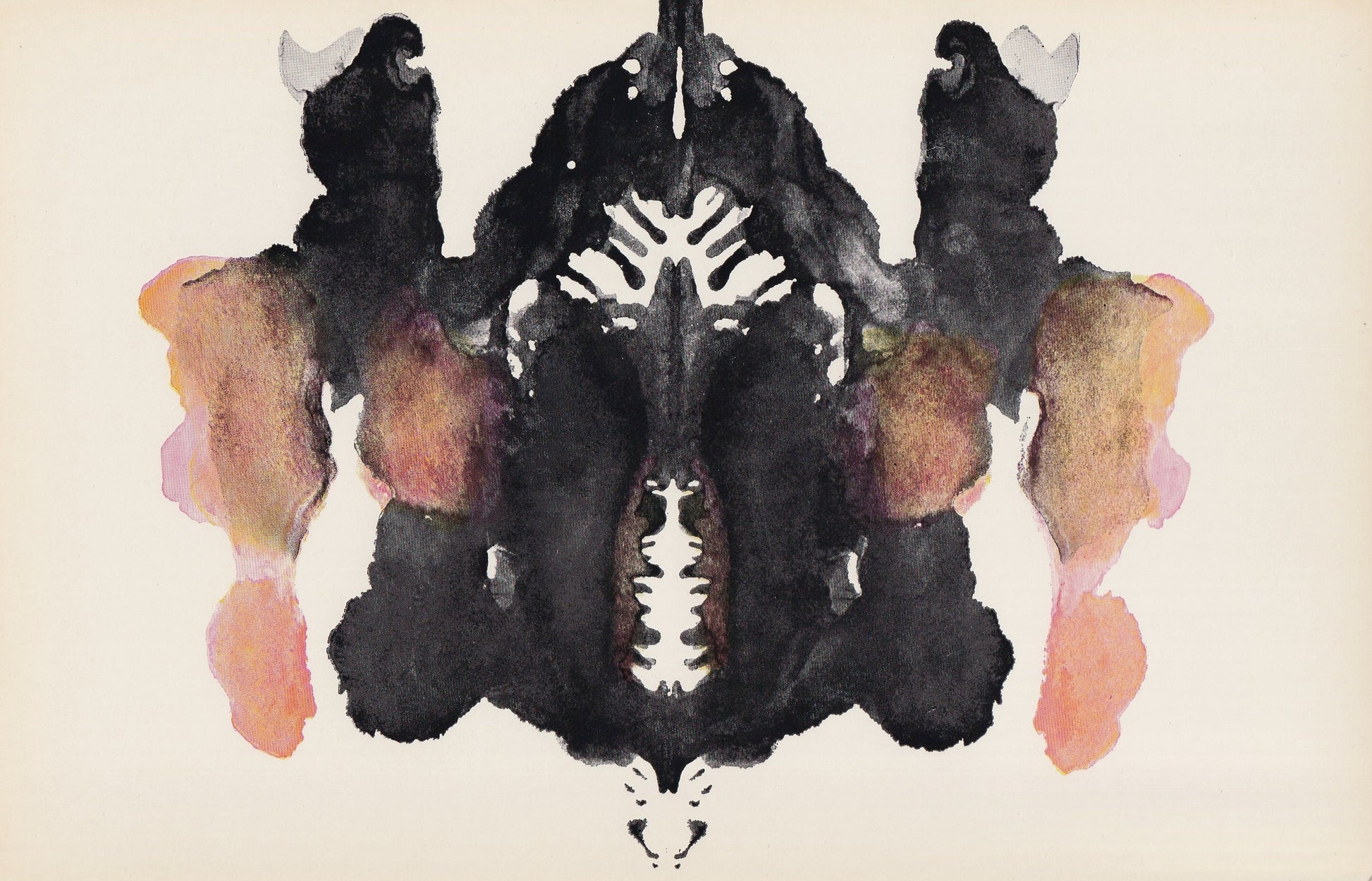 1958 HOLTZMAN INKBLOT TEST Card - Inkblot Test Print - Psychology Wall Art - Psychiatry Wall Art - Inkblot Wall Art - 8.5 x 5.5 Inches