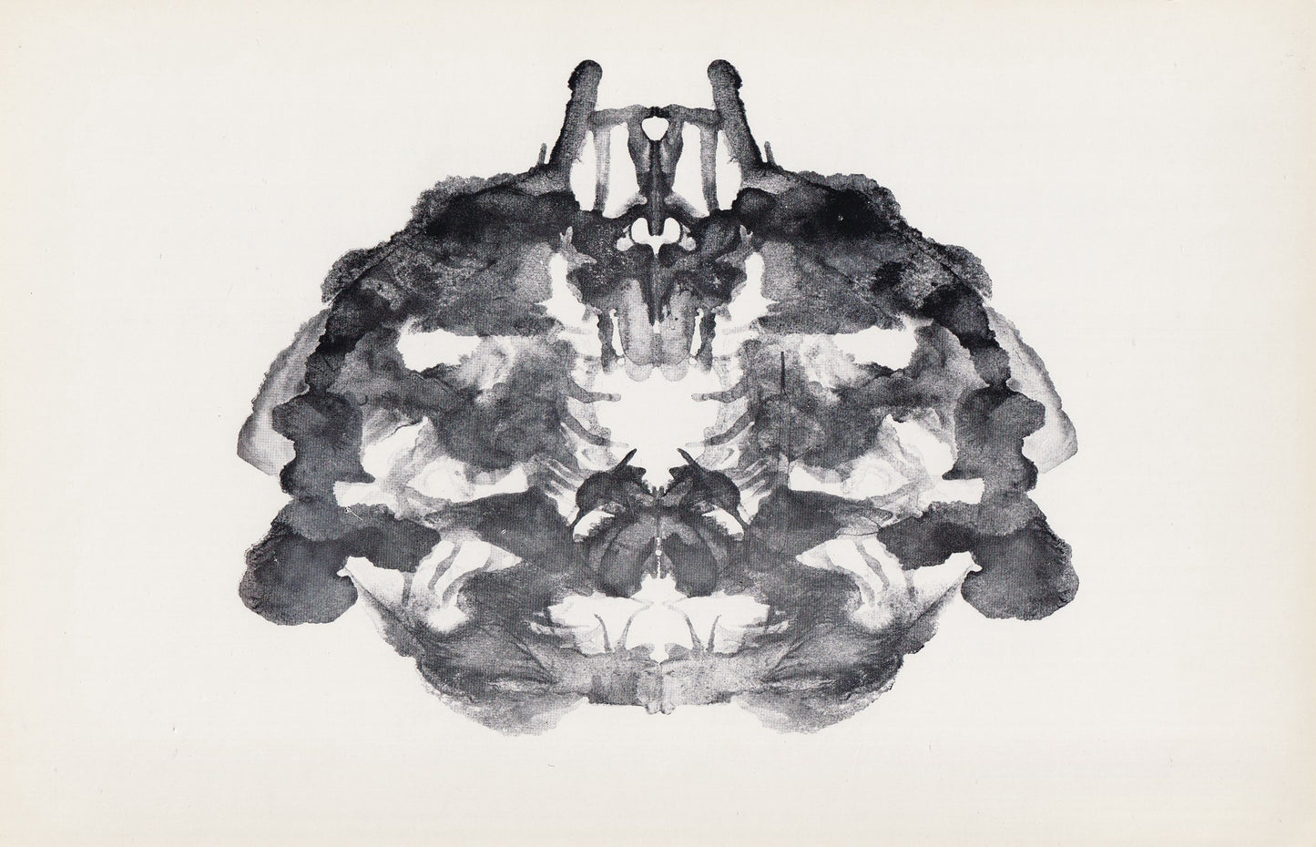 1958 HOLTZMAN INKBLOT TEST Card - Inkblot Test Print - Psychology Wall Art - Psychiatry Wall Art - Inkblot Wall Art - 8.5 x 5.5 Inches