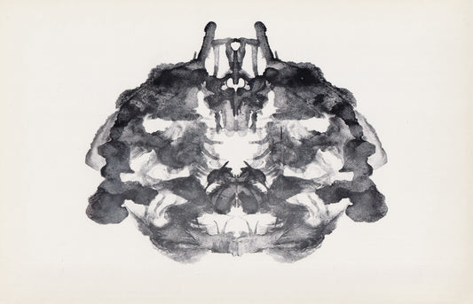 1958 HOLTZMAN INKBLOT TEST Card - Inkblot Test Print - Psychology Wall Art - Psychiatry Wall Art - Inkblot Wall Art - 8.5 x 5.5 Inches