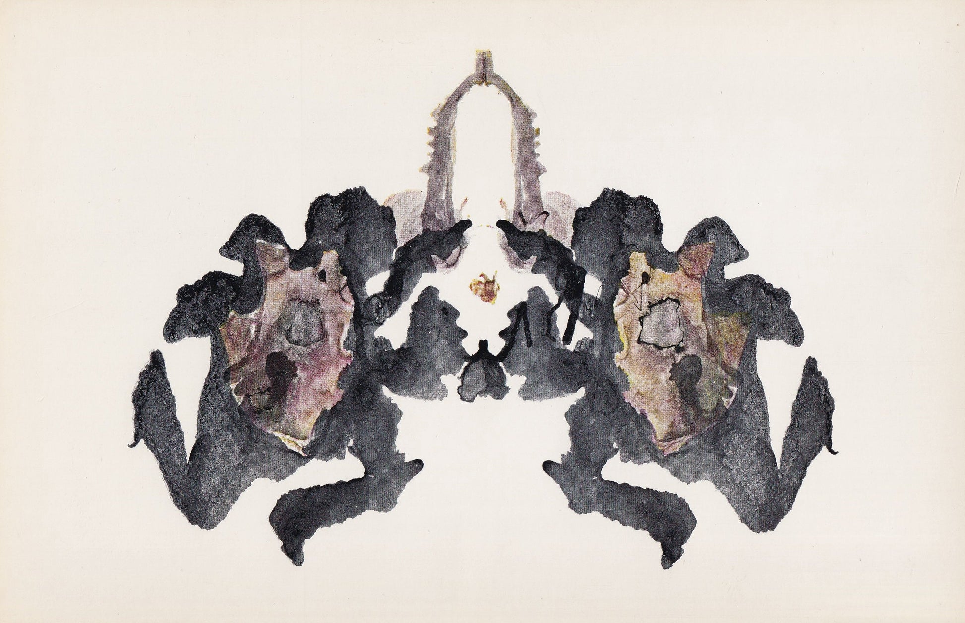 1958 HOLTZMAN INKBLOT TEST Card - Inkblot Test Print - Psychology Wall Art - Psychiatry Wall Art - Inkblot Wall Art - 8.5 x 5.5 Inches