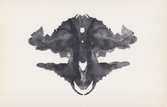 1958 HOLTZMAN INKBLOT TEST Card - Inkblot Test Print - Psychology Wall Art - Psychiatry Wall Art - Inkblot Wall Art - 8.5 x 5.5 Inches