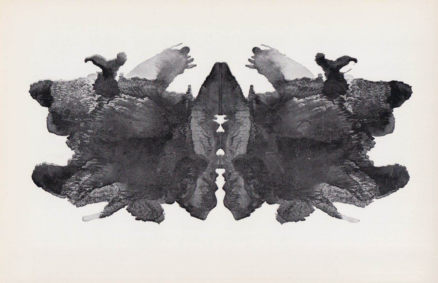 1958 HOLTZMAN INKBLOT TEST Card - Inkblot Test Print - Psychology Wall Art - Psychiatry Wall Art - Inkblot Wall Art - 8.5 x 5.5 Inches