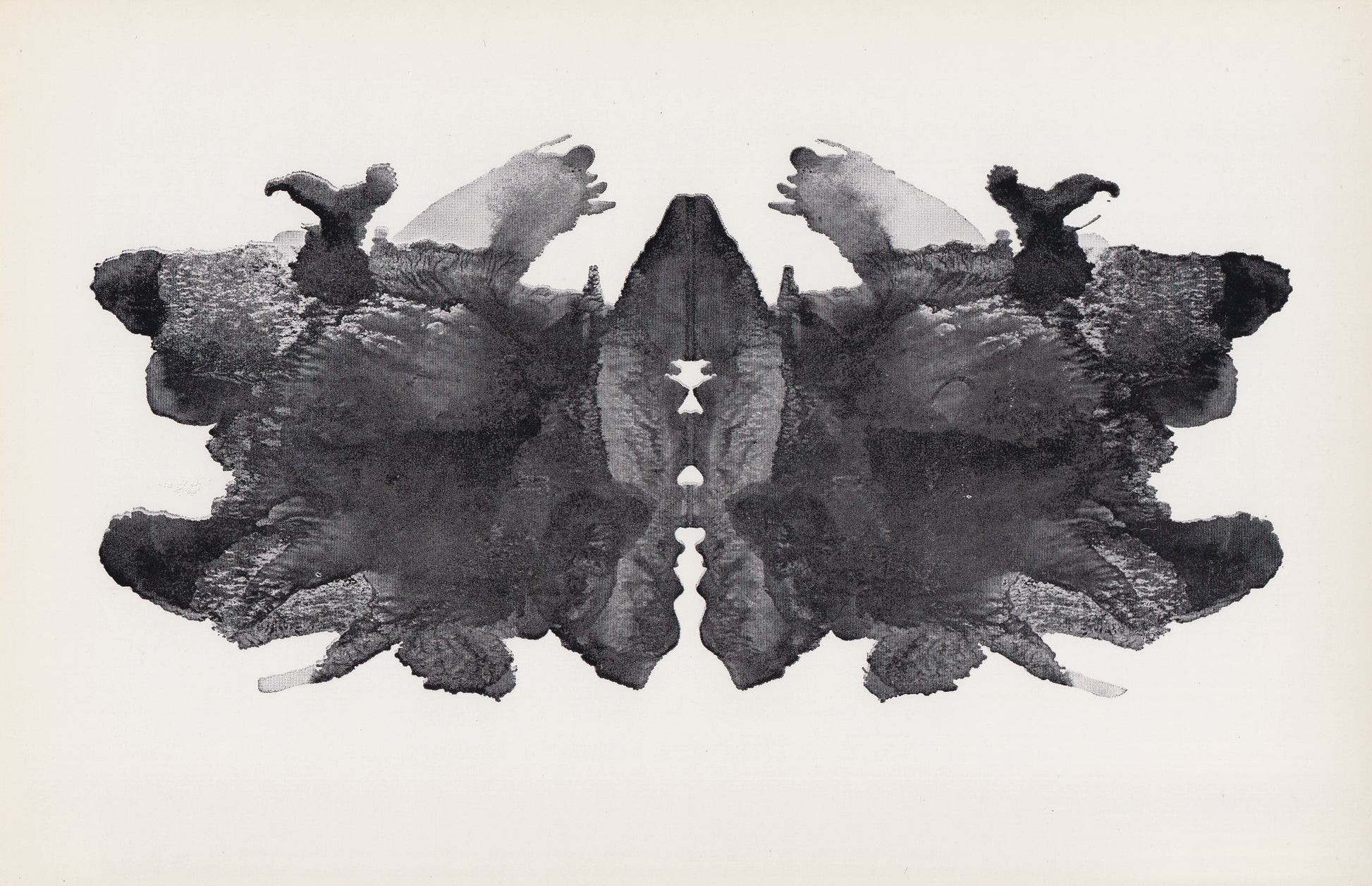 1958 HOLTZMAN INKBLOT TEST Card - Inkblot Test Print - Psychology Wall Art - Psychiatry Wall Art - Inkblot Wall Art - 8.5 x 5.5 Inches