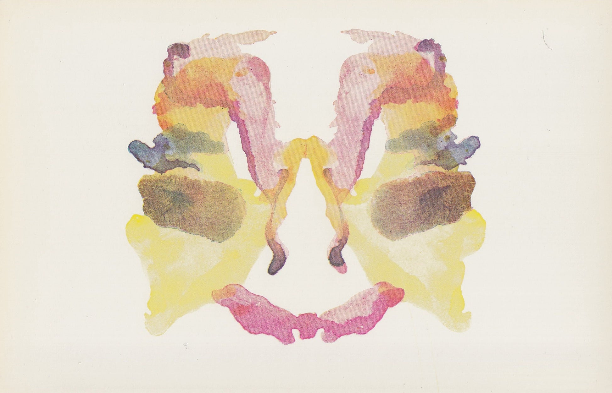 1958 HOLTZMAN INKBLOT TEST Card - Inkblot Test Print - Psychology Wall Art - Psychiatry Wall Art - Inkblot Wall Art - 8.5 x 5.5 Inches