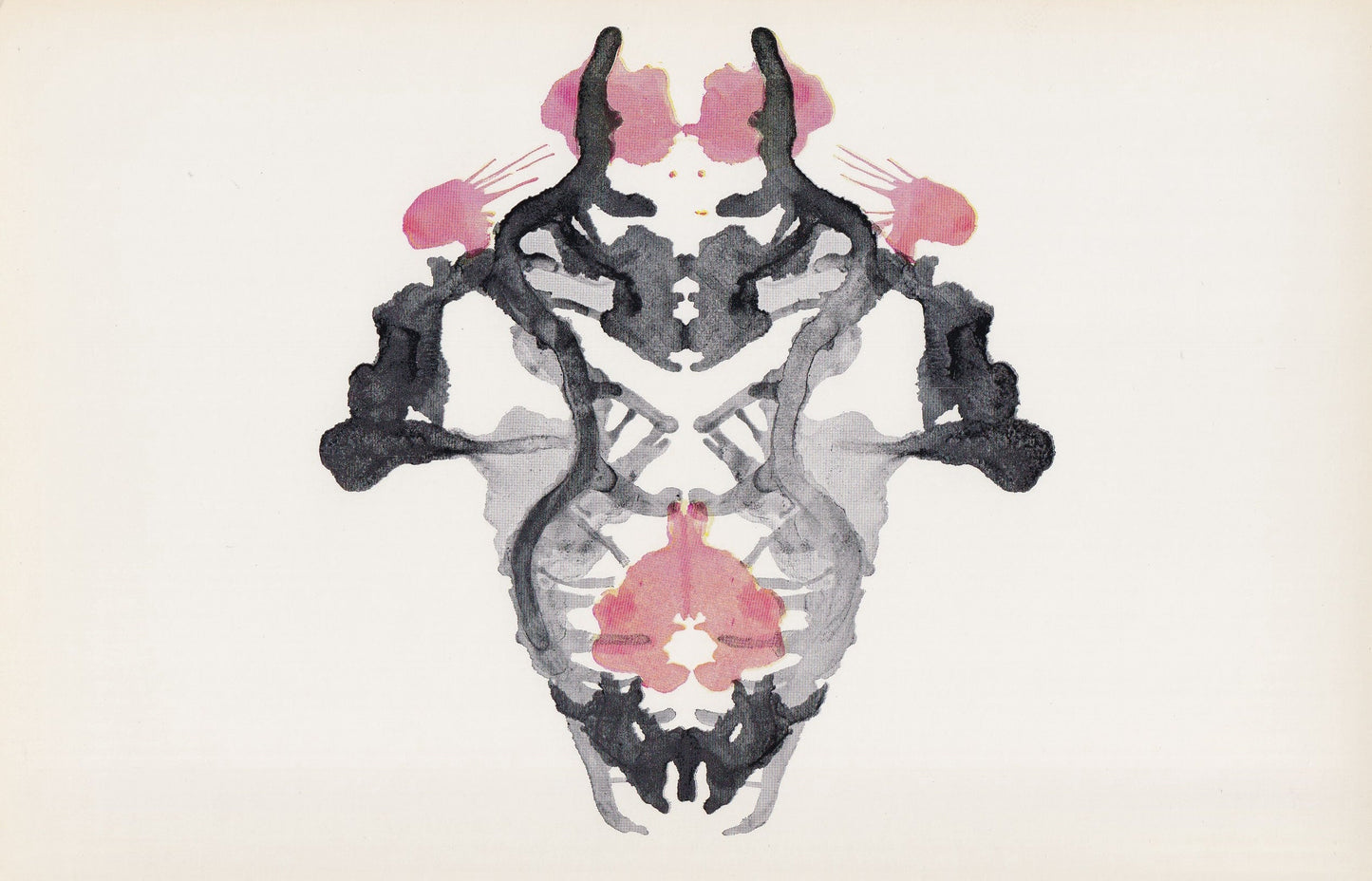 1958 HOLTZMAN INKBLOT TEST Card - Inkblot Test Print - Psychology Wall Art - Psychiatry Wall Art - Inkblot Wall Art - 8.5 x 5.5 Inches