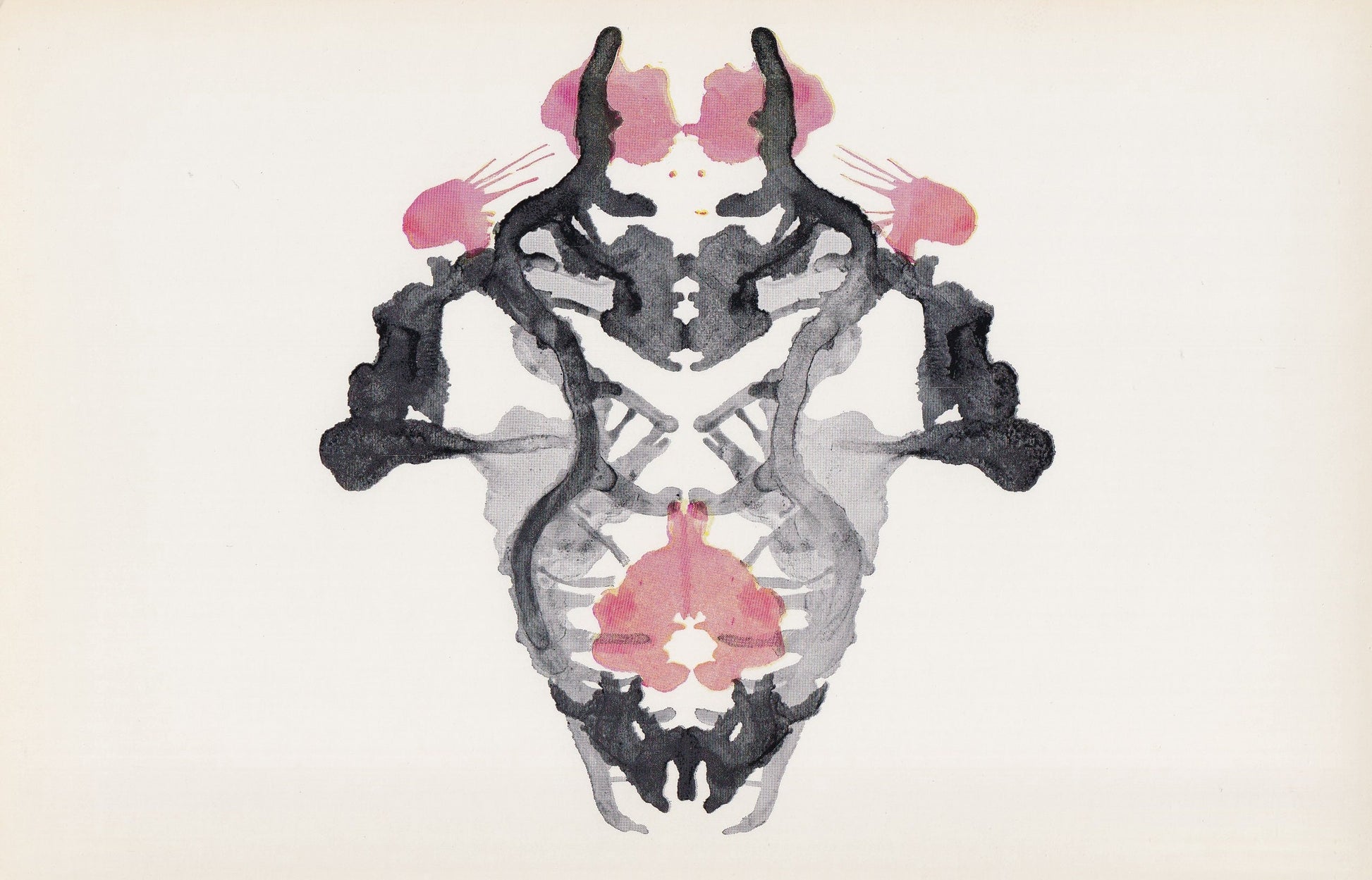 1958 HOLTZMAN INKBLOT TEST Card - Inkblot Test Print - Psychology Wall Art - Psychiatry Wall Art - Inkblot Wall Art - 8.5 x 5.5 Inches