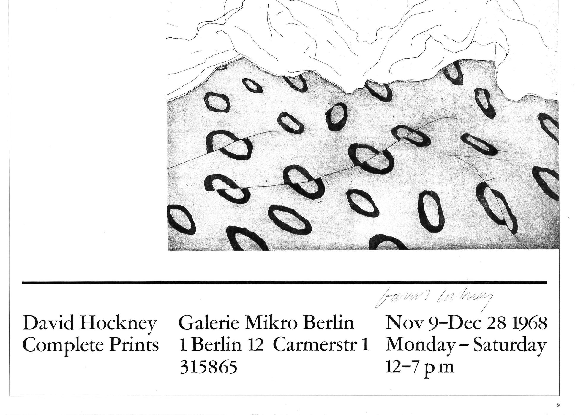 Vintage 1987 DAVID HOCKNEY Print - "Two Boys Aged 23 or 24", Exhibition Poster - Hockney Wall Art - Hockney Poster - 10.25 x 