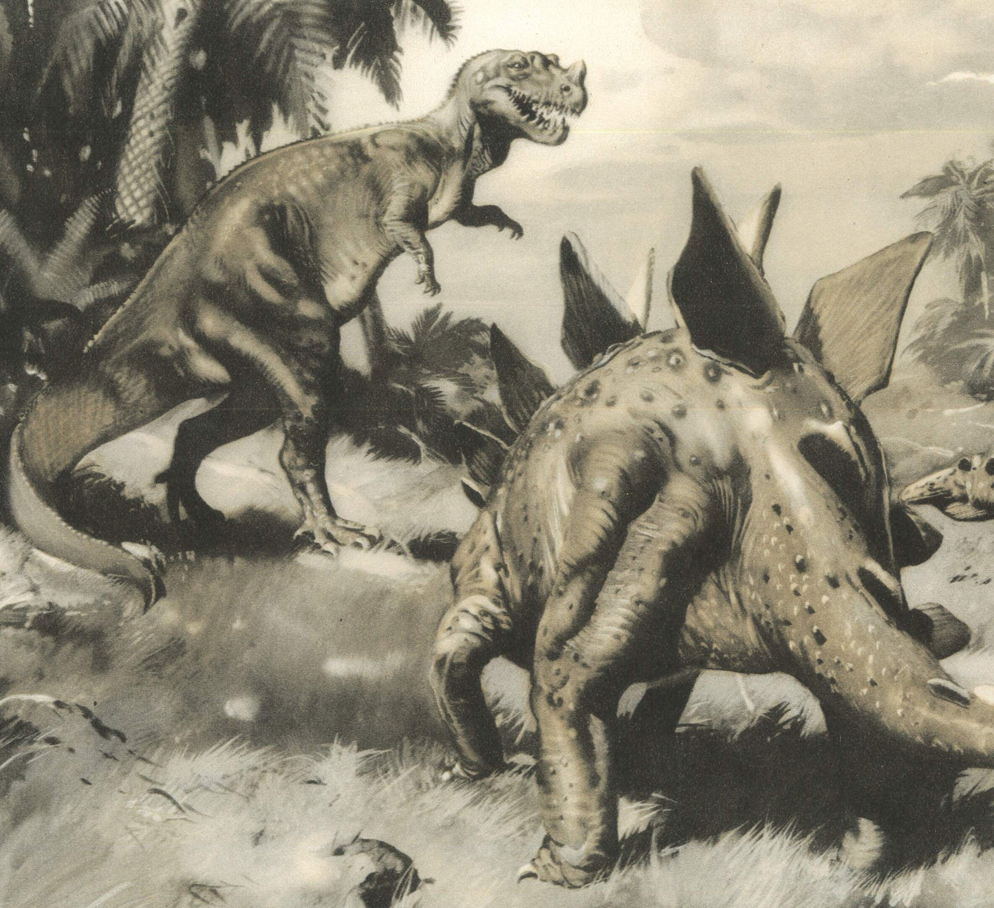 1960 STEGOSAURUS DINOSAUR Print - Prehistoric Animals Print - Paleoart - Dinosaur Decoration - 63 Years Old - 13.5 x 9.75 Inches