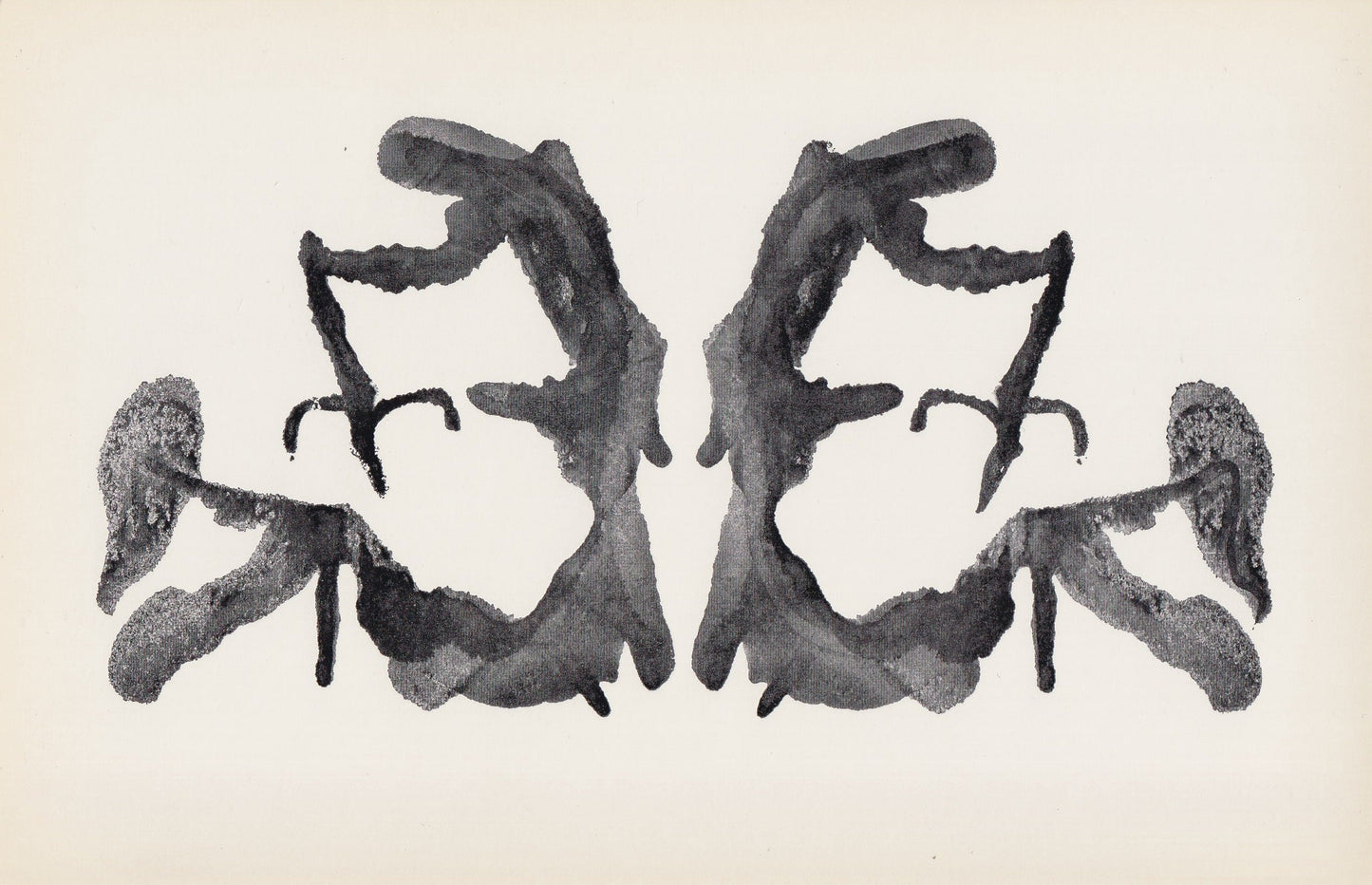 1958 HOLTZMAN INKBLOT TEST Card - Inkblot Test Print - Psychology Wall Art - Psychiatry Wall Art - Inkblot Wall Art - 8.5 x 5.5 Inches