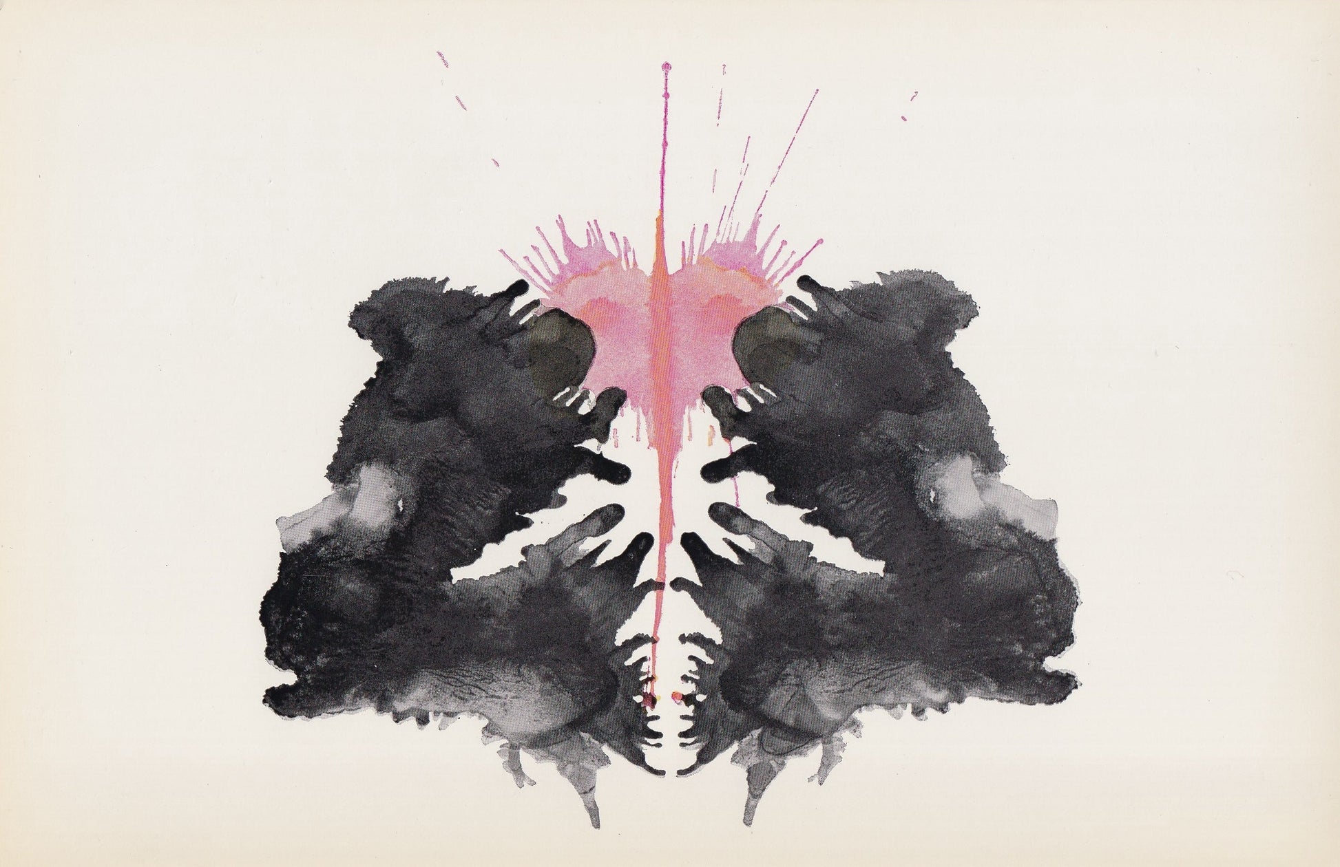 1958 HOLTZMAN INKBLOT TEST Card - Inkblot Test Print - Psychology Wall Art - Psychiatry Wall Art - Inkblot Wall Art - 8.5 x 5.5 Inches