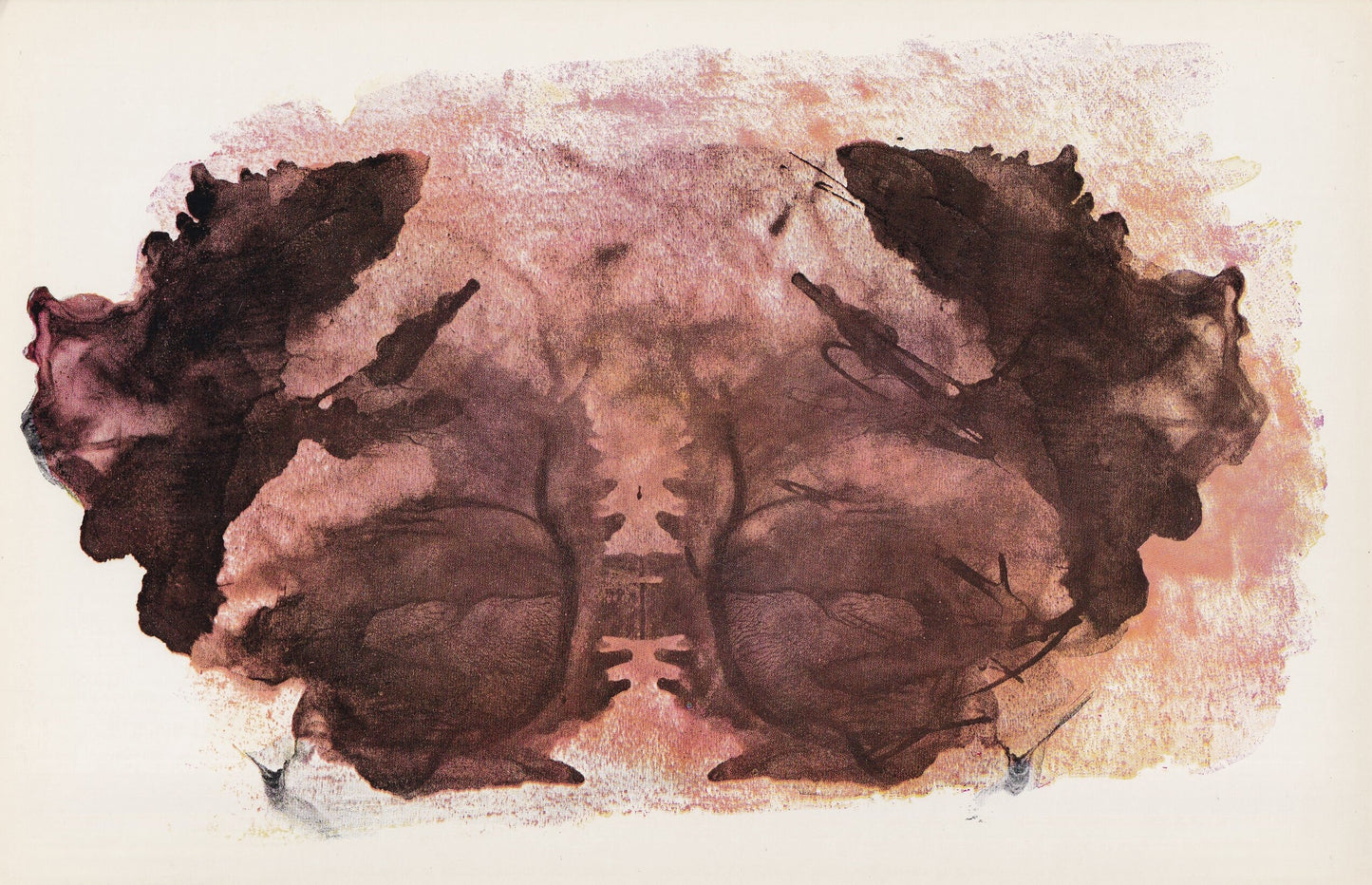 1958 HOLTZMAN INKBLOT TEST Card - Inkblot Test Print - Psychology Wall Art - Psychiatry Wall Art - Inkblot Wall Art - 8.5 x 5.5 Inches