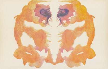 1958 HOLTZMAN INKBLOT TEST Card - Inkblot Test Print - Psychology Wall Art - Psychiatry Wall Art - Inkblot Wall Art - 8.5 x 5.5 Inches