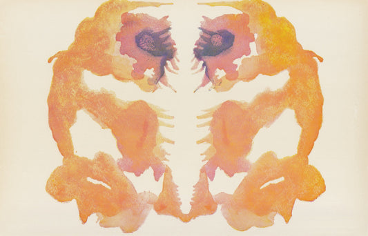 1958 HOLTZMAN INKBLOT TEST Card - Inkblot Test Print - Psychology Wall Art - Psychiatry Wall Art - Inkblot Wall Art - 8.5 x 5.5 Inches