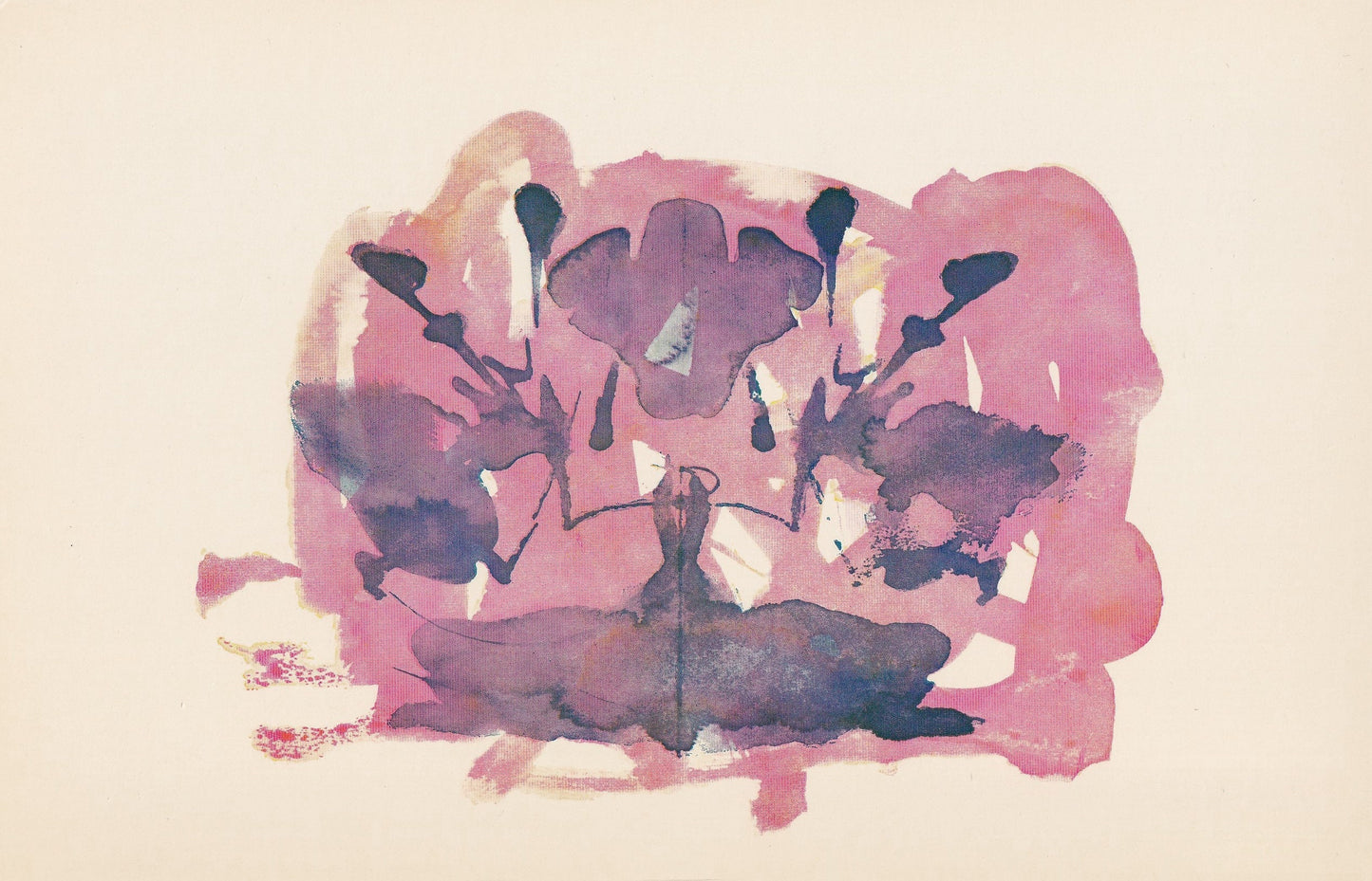 1958 HOLTZMAN INKBLOT TEST Card - Inkblot Test Print - Psychology Wall Art - Psychiatry Wall Art - Inkblot Wall Art - 8.5 x 5.5 Inches