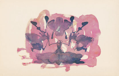 1958 HOLTZMAN INKBLOT TEST Card - Inkblot Test Print - Psychology Wall Art - Psychiatry Wall Art - Inkblot Wall Art - 8.5 x 5.5 Inches