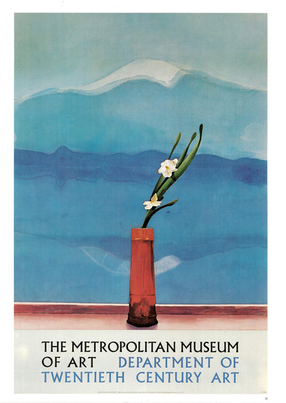 Vintage 1987 DAVID HOCKNEY Print - The Metropolitan Museum, Exhibition Poster - Hockney Wall Art - Hockney Poster - 10.25 x 14 Inches