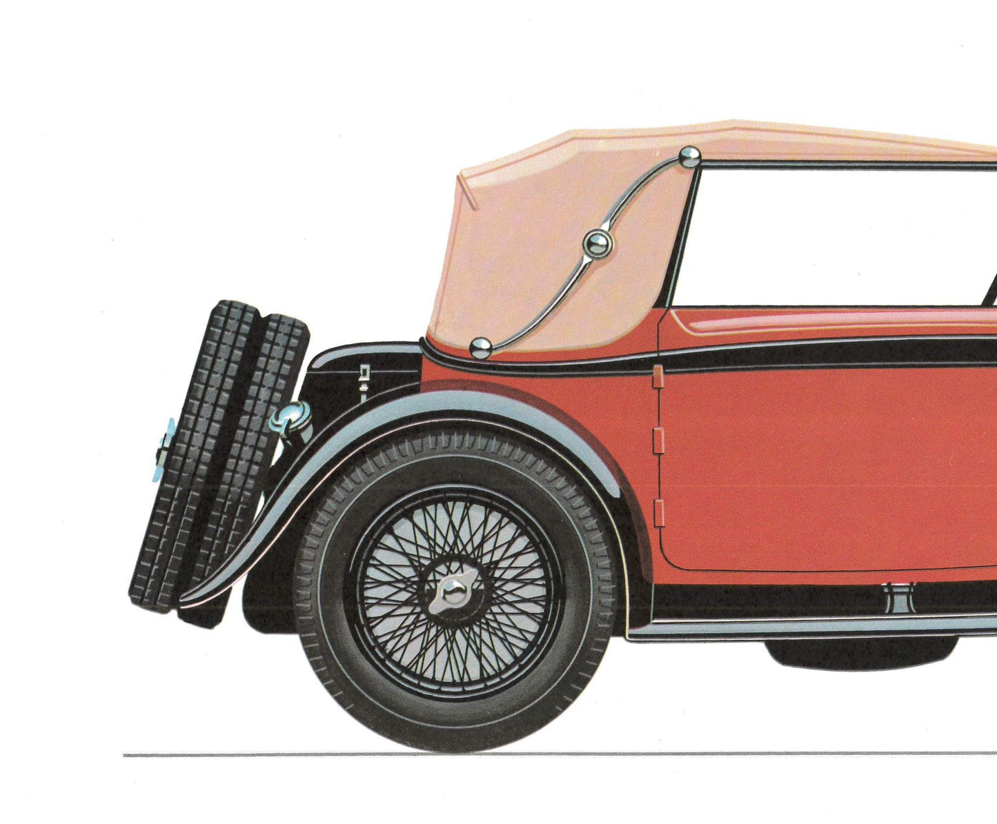 1960s LARGE CLASSIC CAR Print - Alfa Romeo, 1930 - Classic Car Wall Art - Motor History - Car Lover Gift - Nursery Art - 15.5 x 11.7 Inches