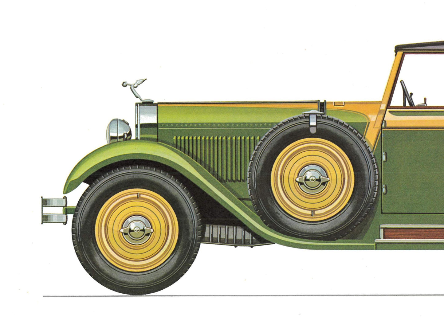 1960s LARGE CLASSIC CAR Print - Isotta-Fraschini 1929 - Classic Car Wall Art - Motor History - Car Gift - 15.5 x 11.7 Inches