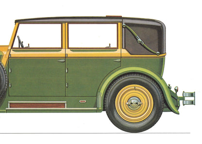 1960s LARGE CLASSIC CAR Print - Isotta-Fraschini 1929 - Classic Car Wall Art - Motor History - Car Gift - 15.5 x 11.7 Inches