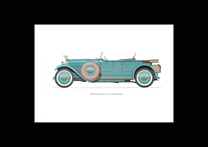 1960s LARGE CLASSIC CAR Print - Hispano Suiza, 1926 - Classic Car Wall Art - Motor History - Car Gift - Nursery Art - 15.5 x 11.7 Inches