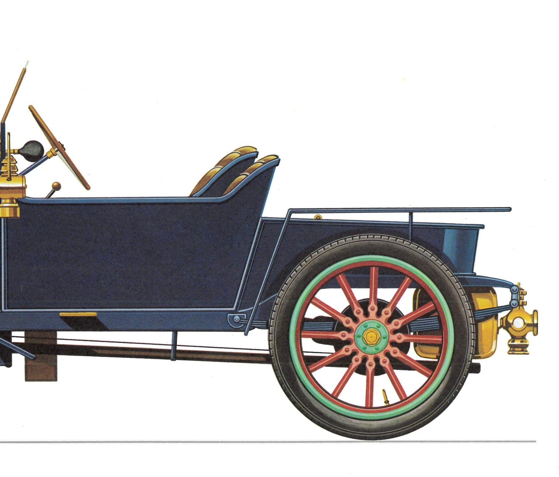 1960s LARGE CLASSIC CAR Print - Bugatti 1910 - Classic Car Wall Art - Motor History - Car Gift - 15.5 x 11.7 Inches