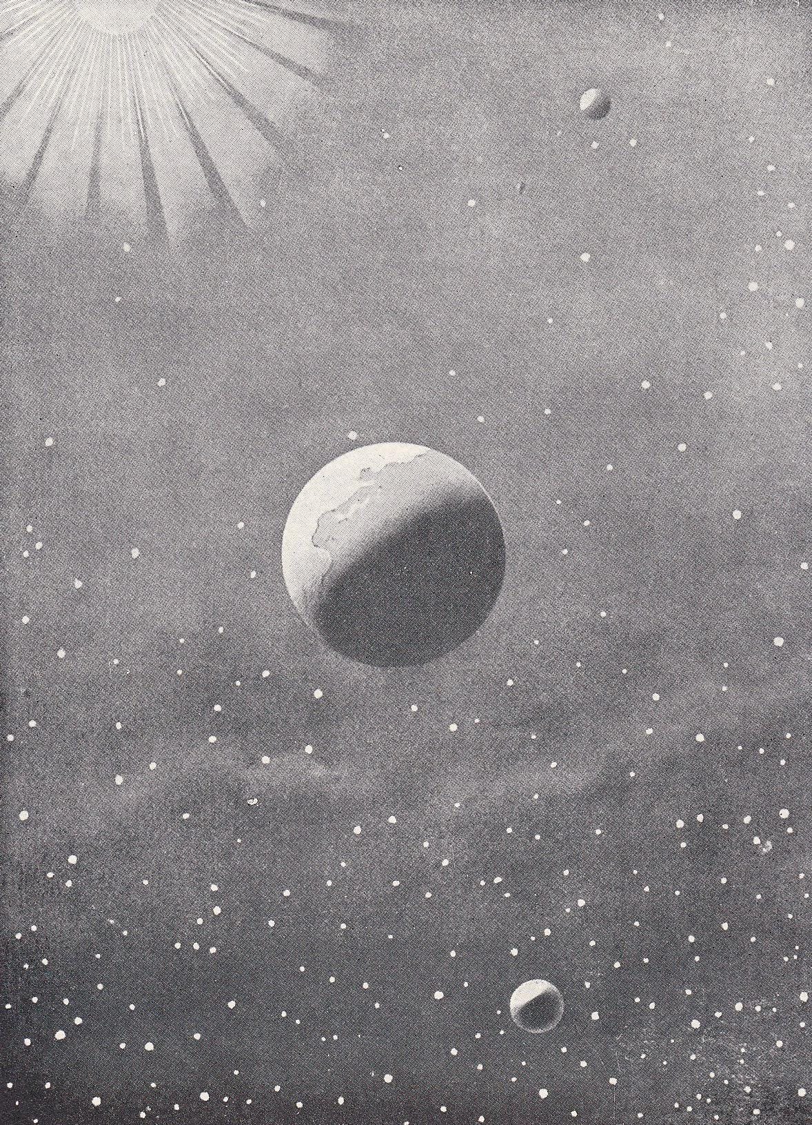 1925 EARTH & MOON In SPACE Print - Astronomy Print - Original Vintage Moon Print - Astronomy Wall Art - Space Print - 5.5 x 8