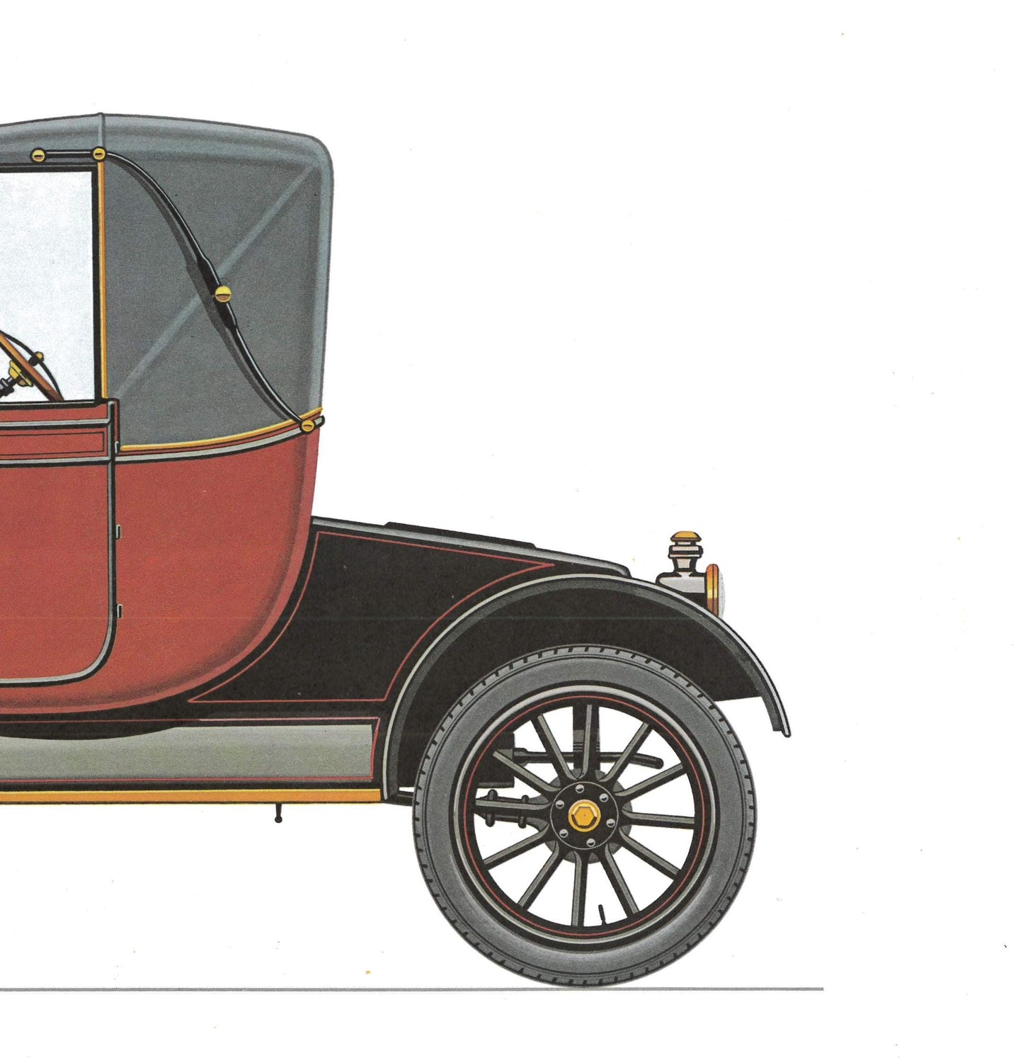 1960s LARGE CLASSIC CAR Print - Ford Model T, 1913 - Classic Car Wall Art - Motor History - Car Lover Gift - Garage Art - 15.5 x 11.7 Inches