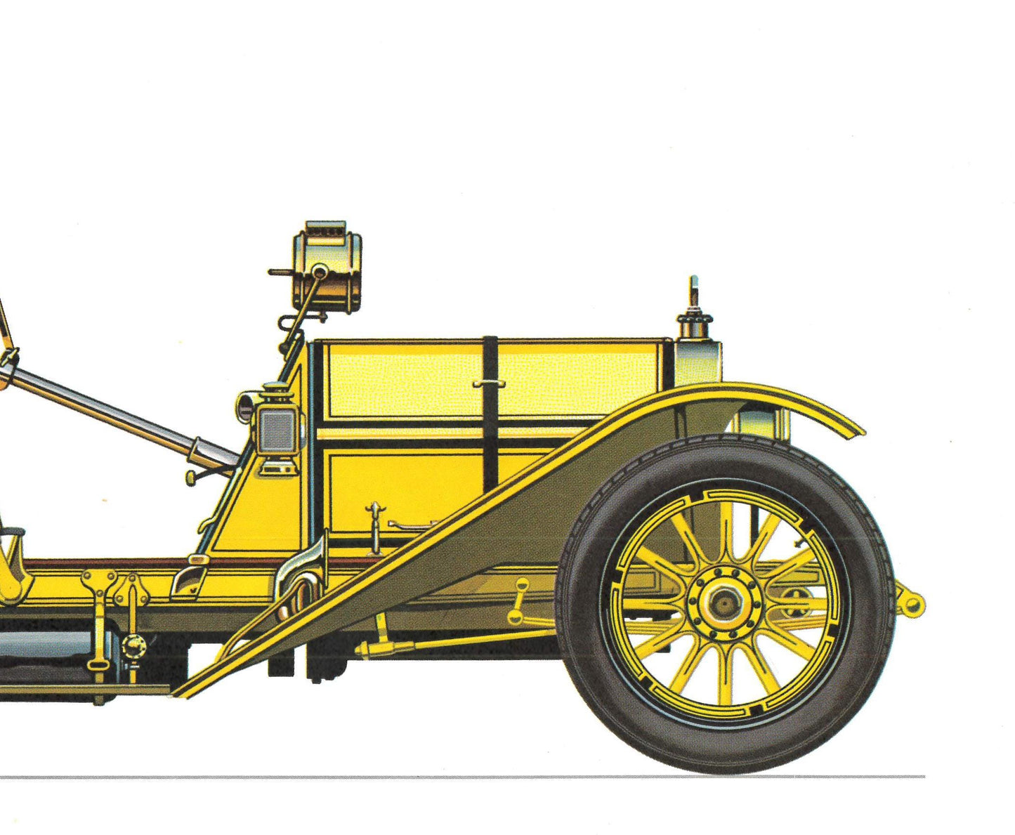 1960s LARGE CLASSIC CAR Print - Mercer, 1913 - Classic Car Wall Art - Motor History - Car Lover Gift - Nursery Art - 15.5 x 11.7 Inches