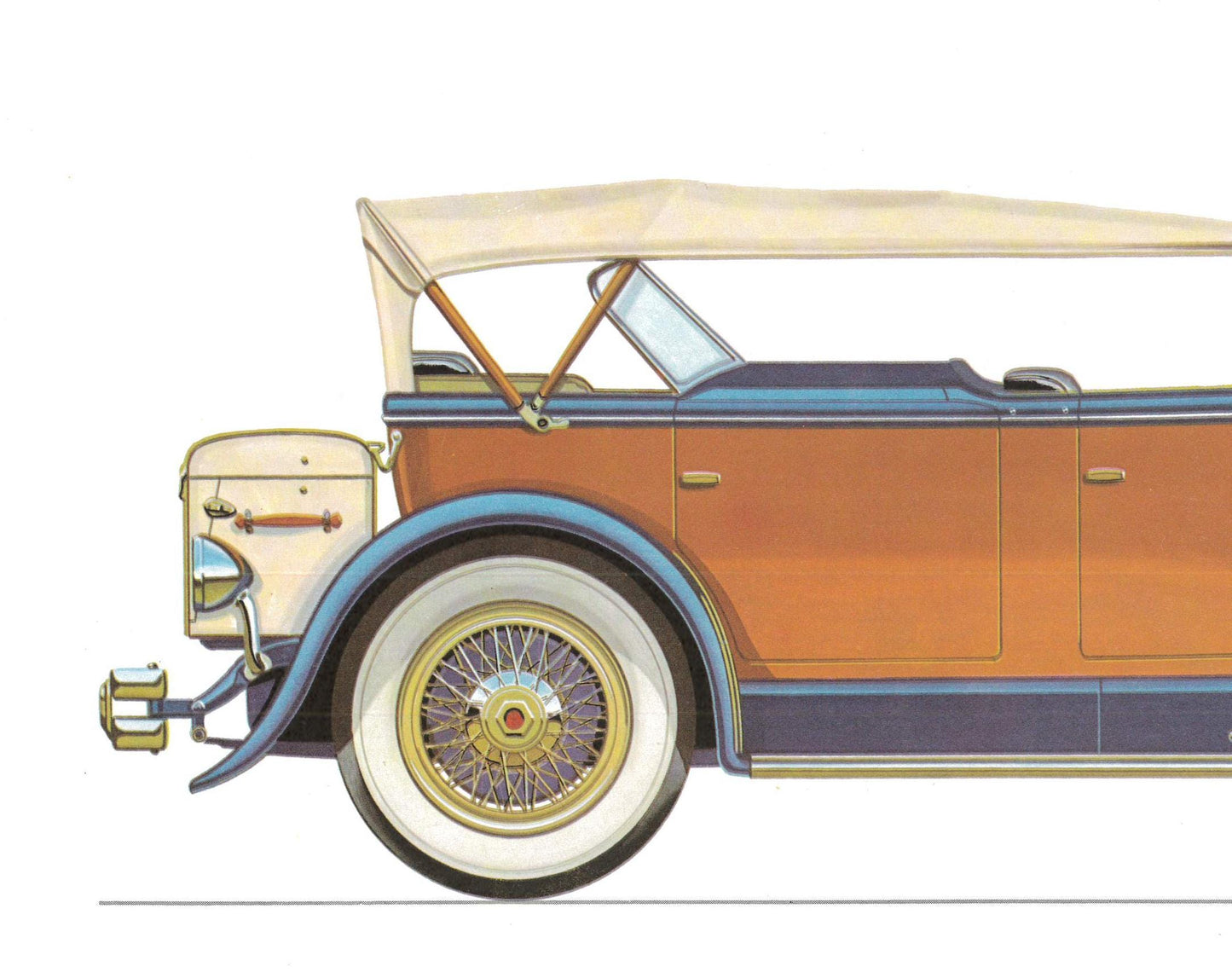 1960s LARGE CLASSIC CAR Print - Dusenberg, 1929 - Classic Car Wall Art - Motor History - Car Gift - Nursery Art - 15.5 x 11.7 Inches