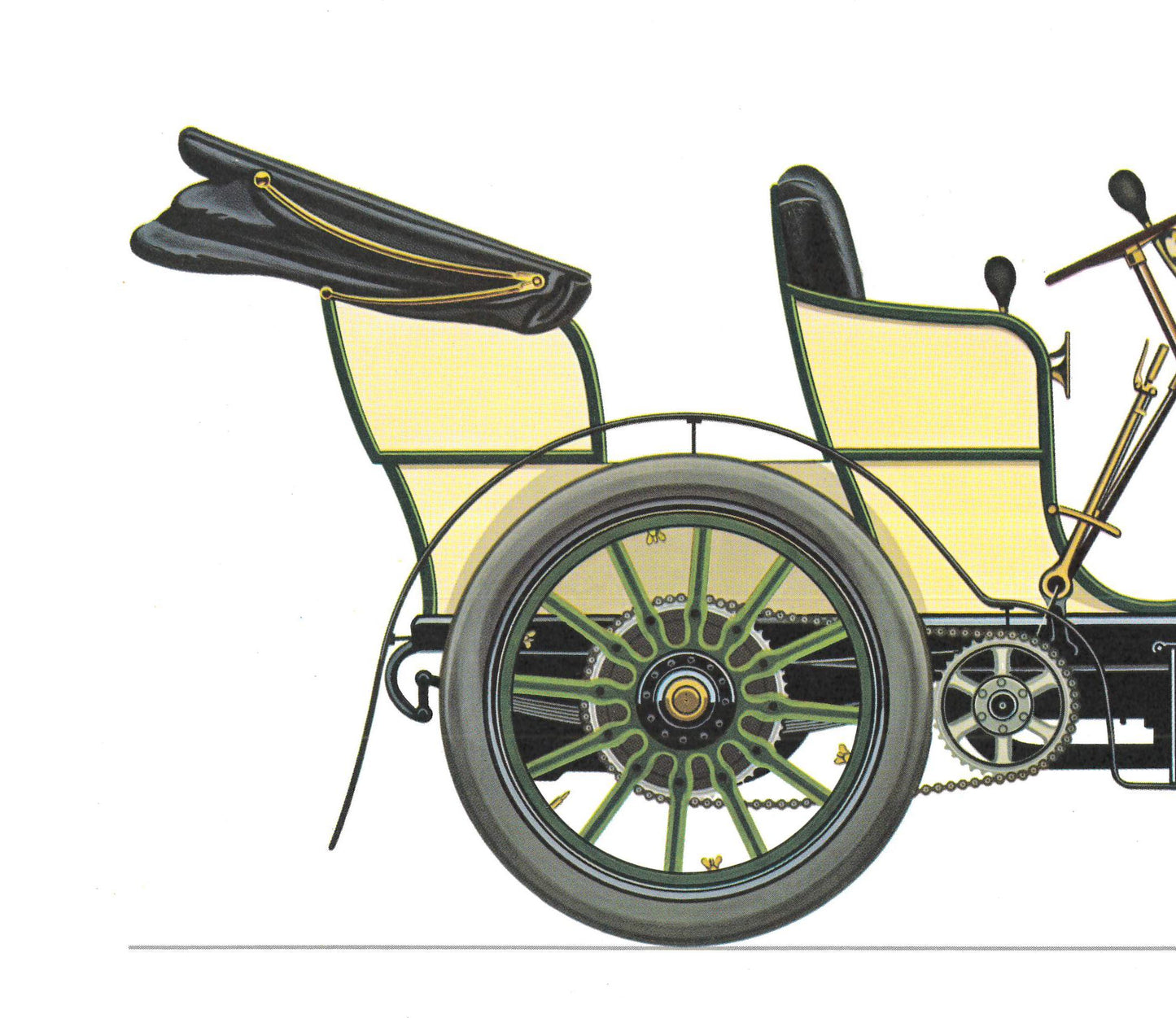 1960s LARGE CLASSIC CAR Print - Mercedes 1900 - Classic Car Wall Art - Motor History - Car Gift - 15.5 x 11.7 Inches