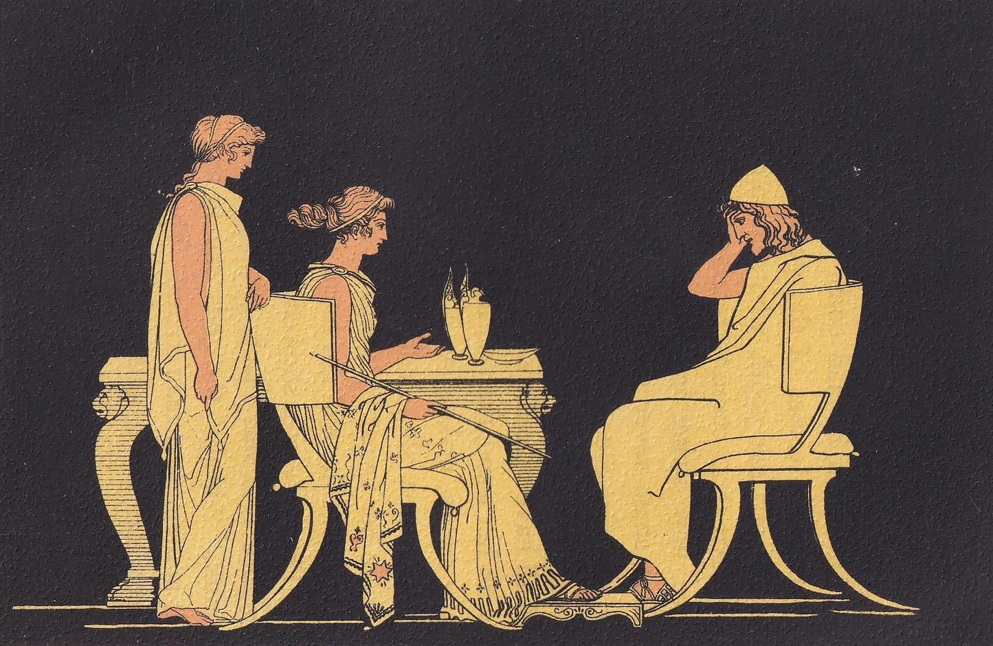 1880 ULYSSES & CIRCE Print - Greek Myths, Homer, the Odyssey Print - Mythology Wall Art - 7.5 x 5 Inches