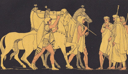 1880 DIOMED & ULYSSES Print - Greek Myths, Homer, the Odyssey Print - Mythology Wall Art - 7.5 x 5 Inches