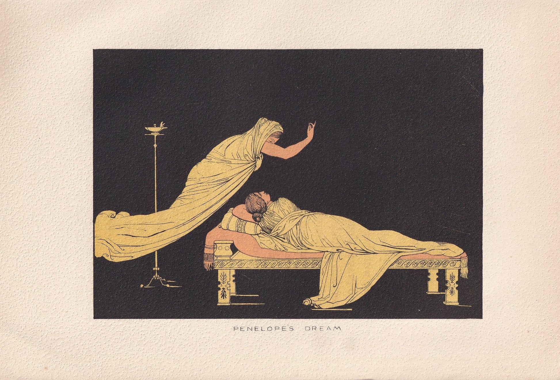 1880 PENELOPE'S DREAM Print - Greek Myths, Homer, the Odyssey Print - Odysseus - Mythology Wall Art - 7.5 x 5 Inches
