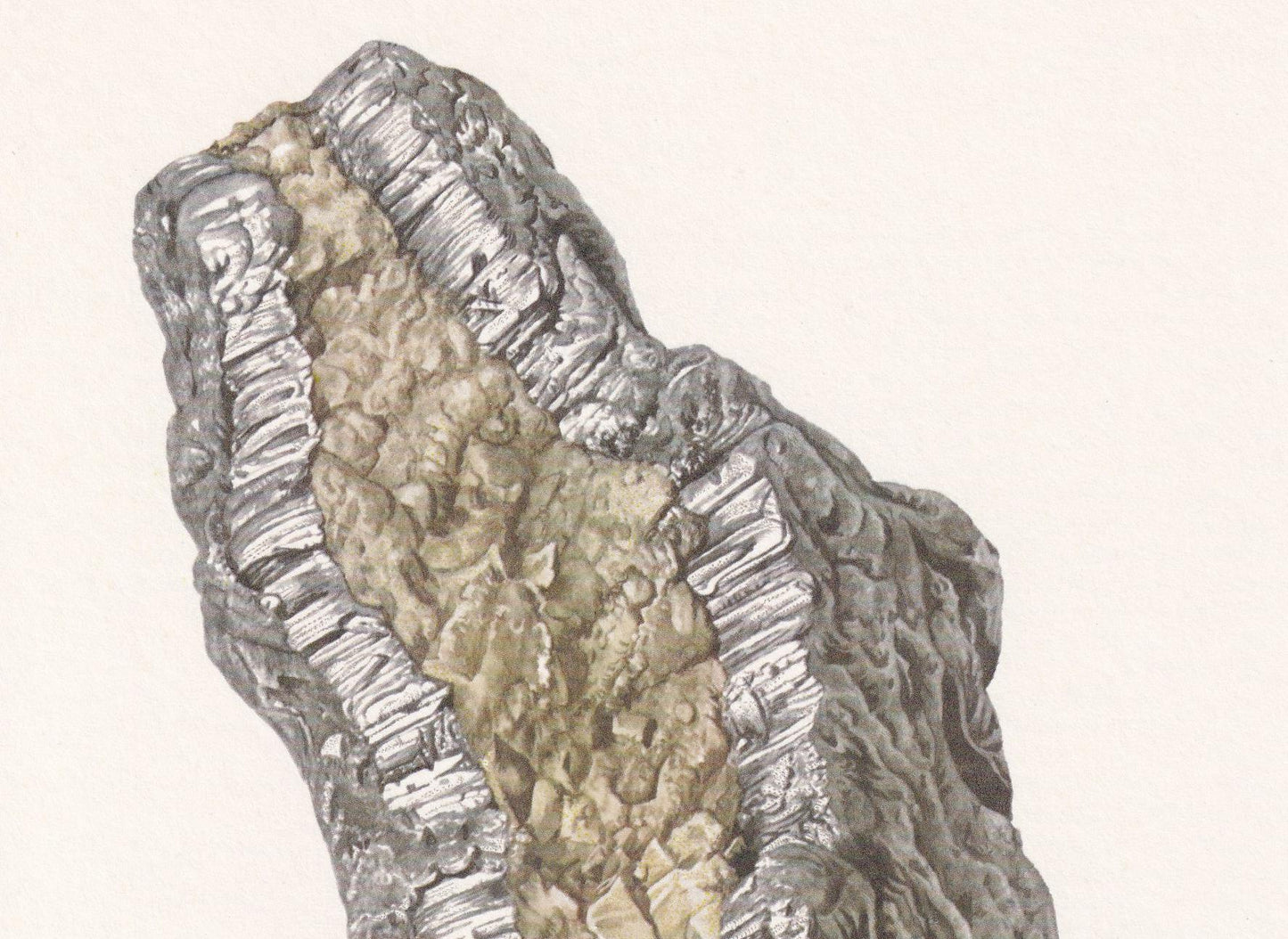 1968 GRAPHITE Print - Mineral Wall Art Gift - Mineralogy Decor - Precious Stones - Vintage Rock Art - Element Print - 7.5 x 10.6 Inches