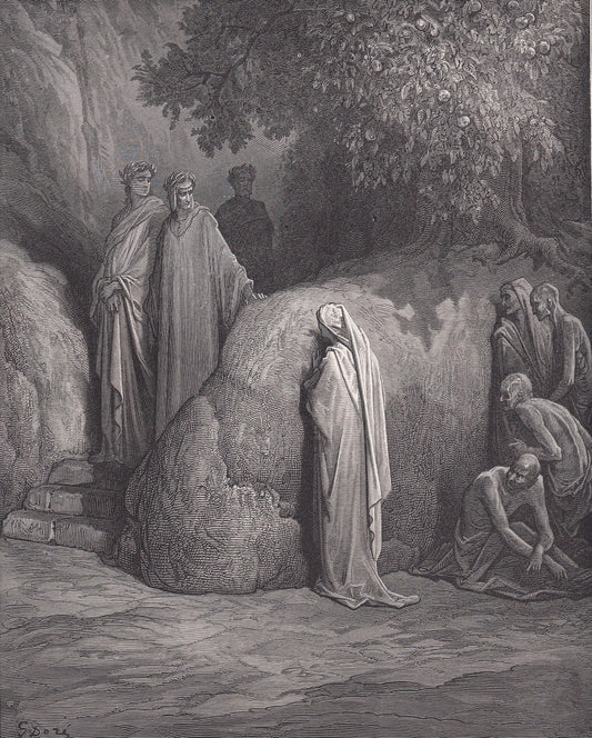 1870 GUSTAVE DORE Print - "Jesus Blessing the Children" - Dore Wall Art - Antique Dore Engraving - 8.5 x 12.2 Inches