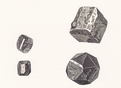 1968 COBALTINE Print - Mineral Wall Art Gift - Mineralogy Decor - Precious Stones - Vintage Rock Art - Element - 7.5 x 10.6 Inches