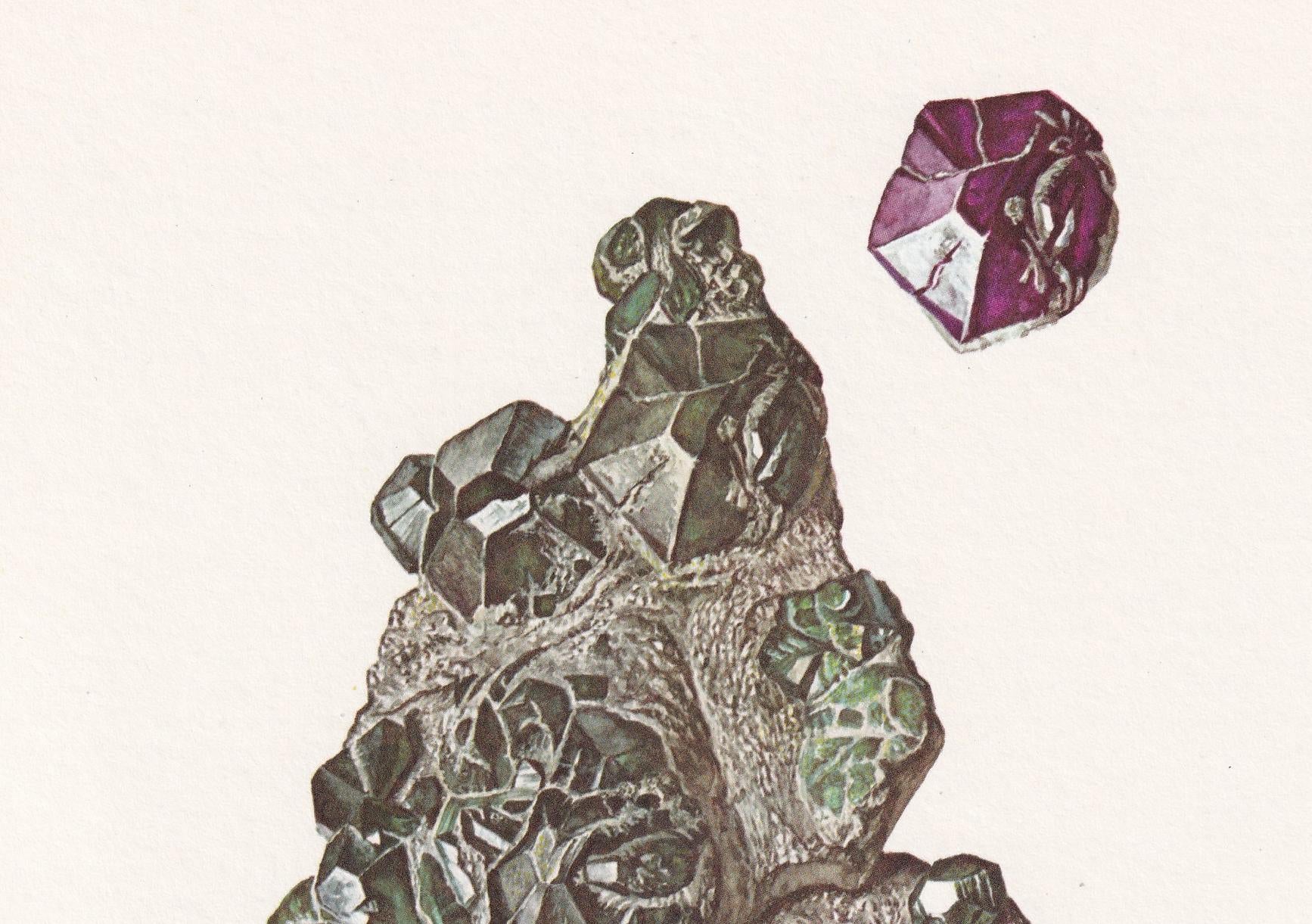 1968 CHRYSOBERYL Print - Gemstone - Mineral Wall Art Gift - Mineralogy Decor - Precious Stones - Rock Art - Element - 7.5 x 10.6 Inches