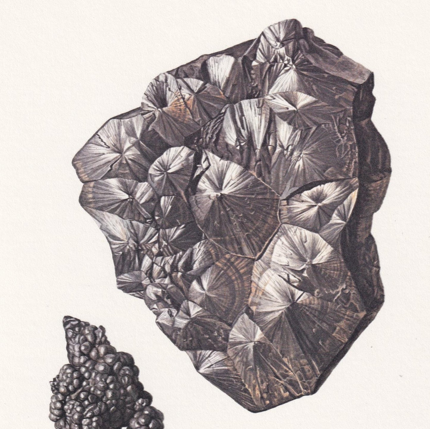 1968 GOETHITE Print - Mineral Wall Art Gift - Mineralogy Decor - Precious Stones - Vintage Rock Art - Element - 7.5 x 10.6 Inches