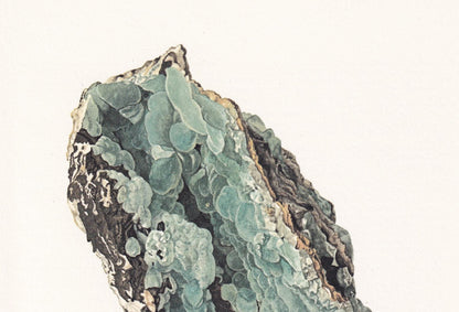1968 SMITHSONITE Print - Mineral Wall Art Gift - Mineralogy Decor - Precious Stones - Vintage Rock Art - Element - 7.5 x 10.6 Inches