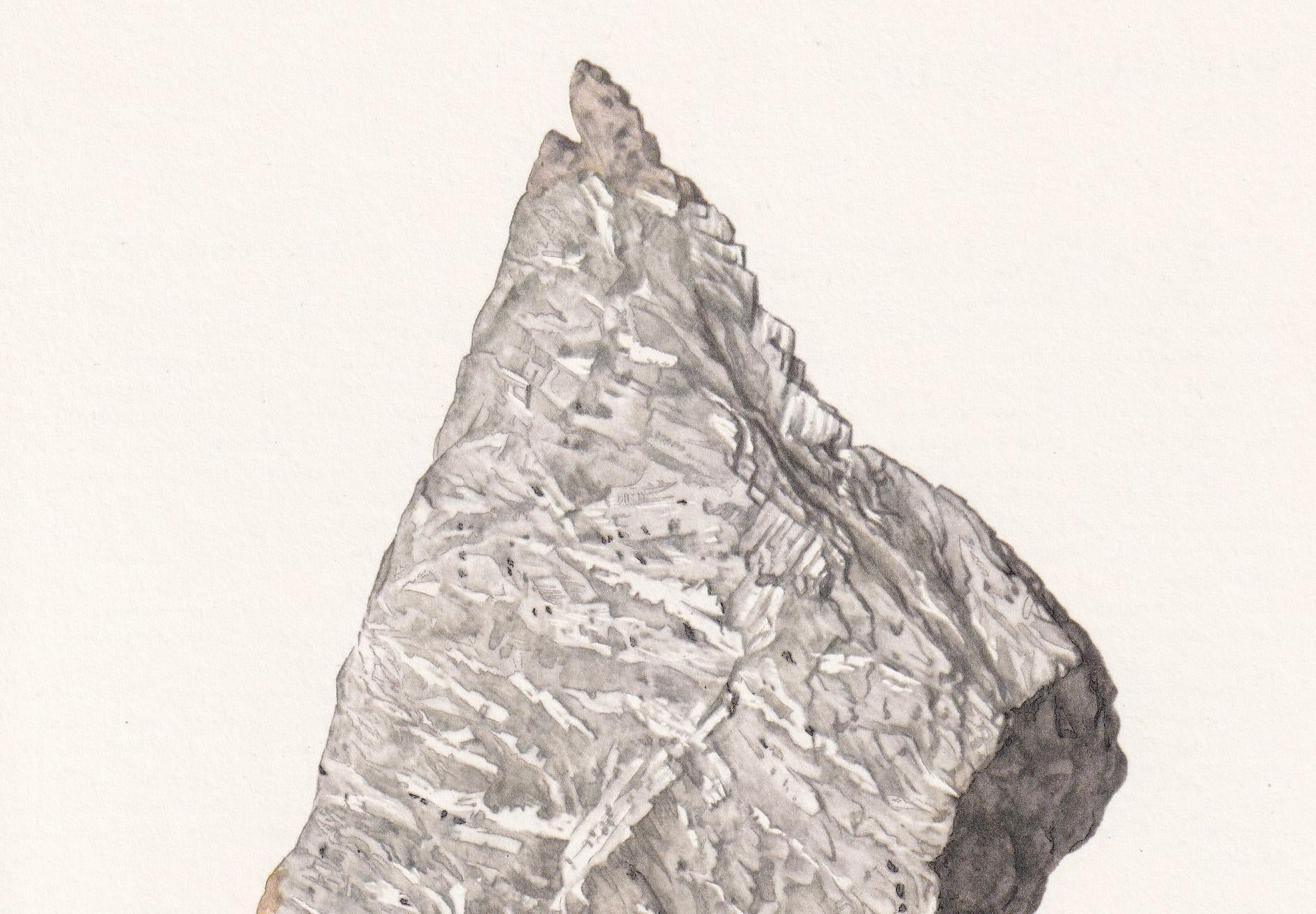 1968 WALLASTONITE Print - Mineral Wall Art Gift - Mineralogy Decor - Precious Stones - Vintage Rock Art - Element - 7.5 x 10.6 Inches