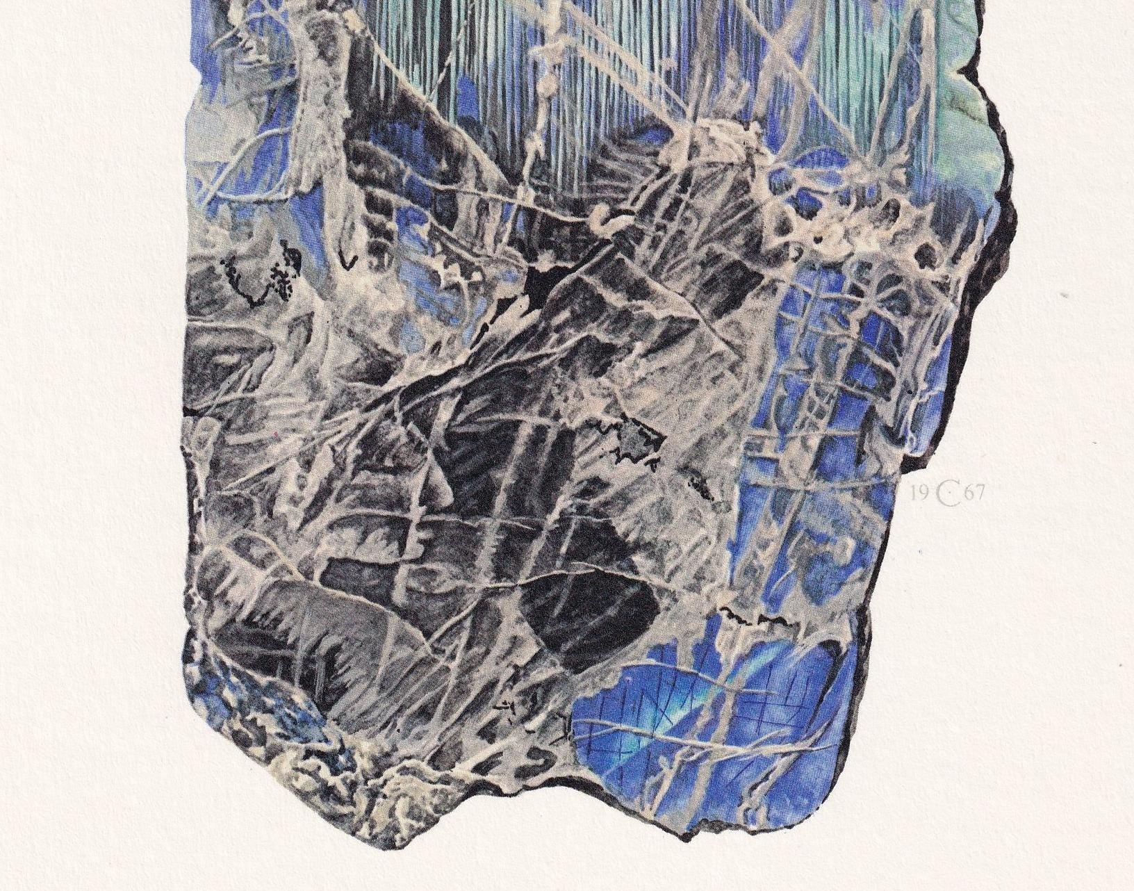 1968 LABRADORITE Print - Mineral Wall Art Gift - Mineralogy Decor - Precious Stones - Vintage Rock Art - Element - 7.5 x 10.6 Inches