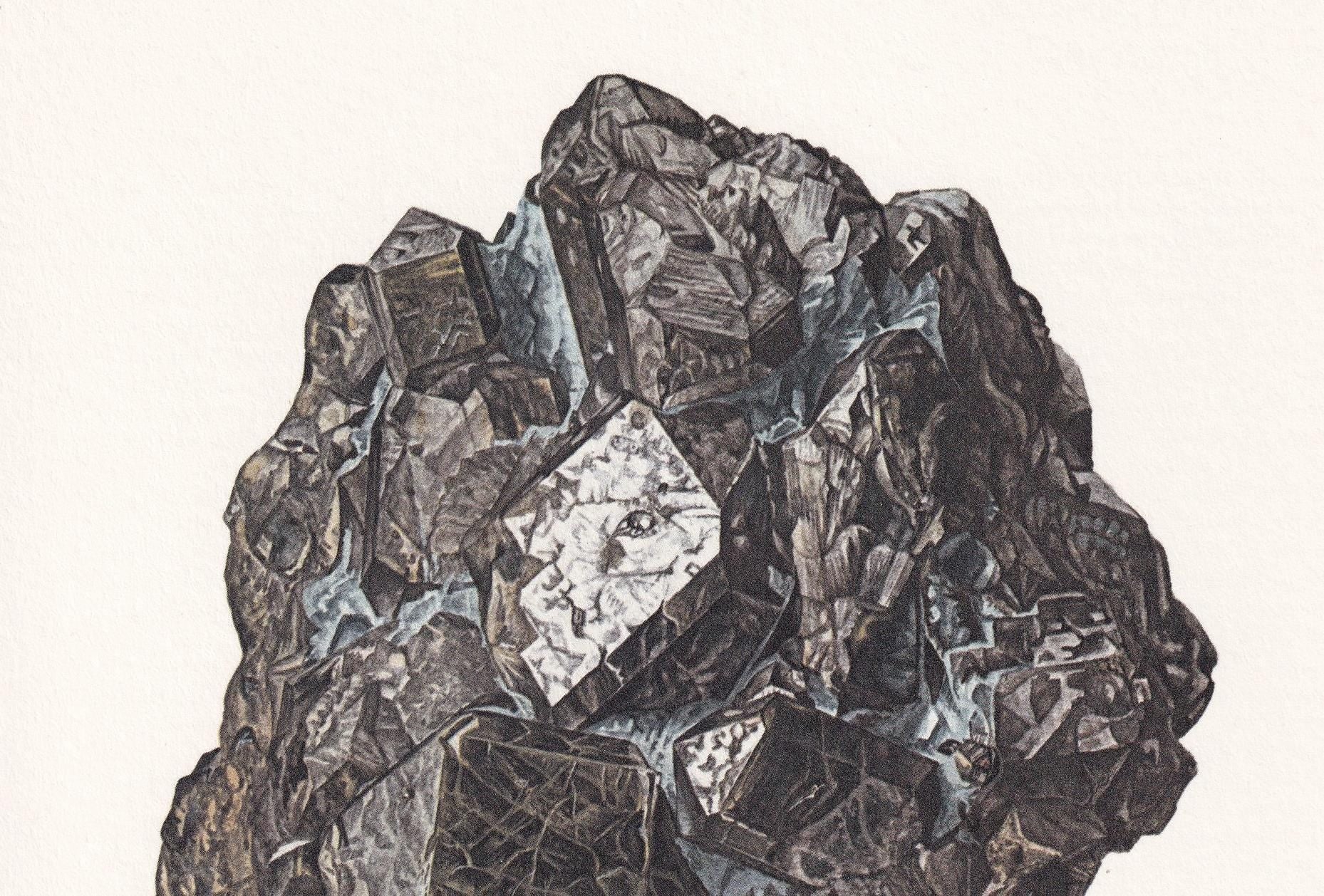 1968 VESUVIANITE (IDOCRASE) Print - Mineral Wall Art Gift - Mineralogy Decor - Precious Stones - Rock Art - Element - 7.5 x 10.6 Inches