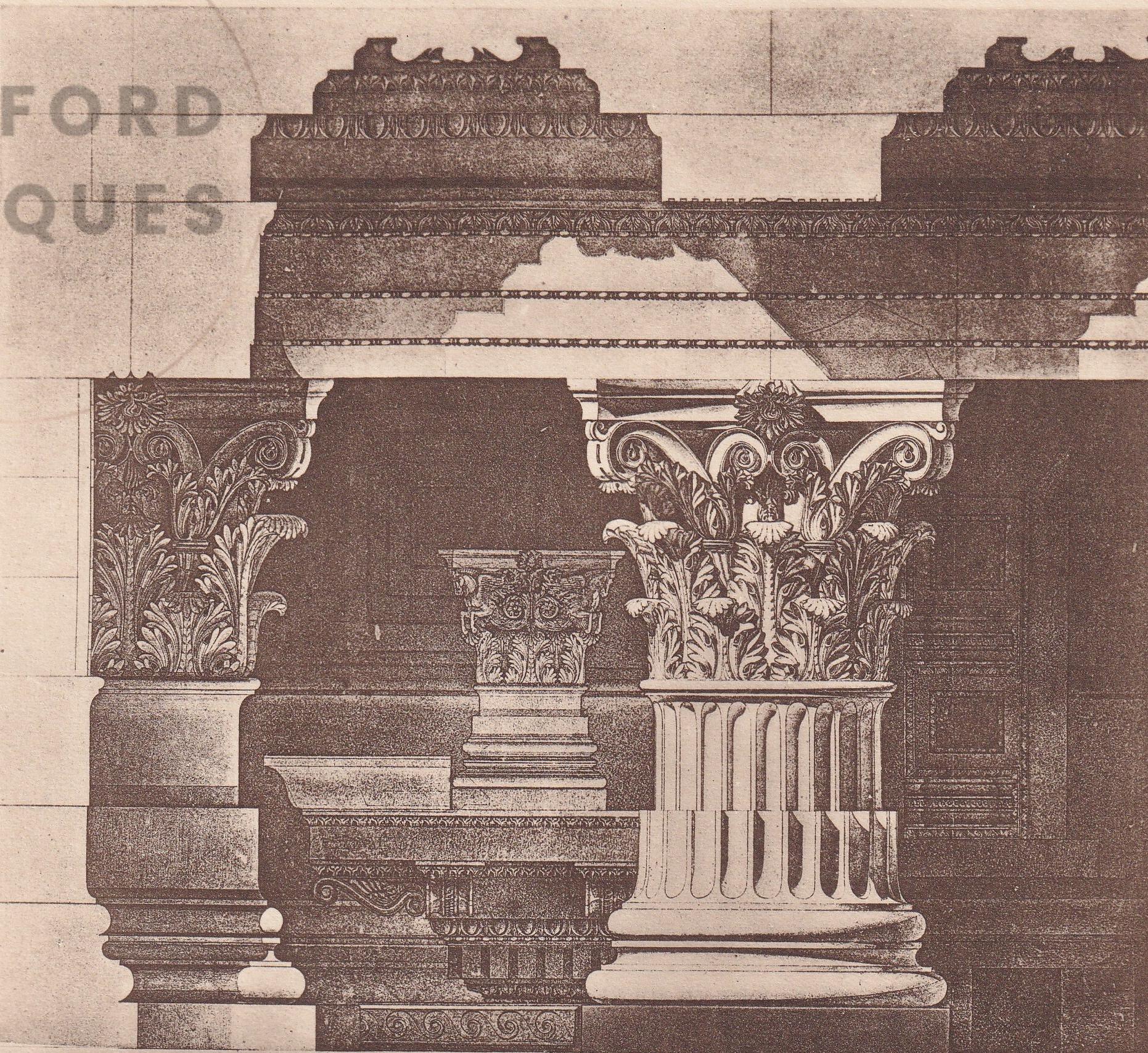 c. 1910 TEMPLE Of MARS ULTOR, Forum Romanum, Rome - Roman Architecture Print - Roman Greek History - Gift Decor - 8.6 x 12 In